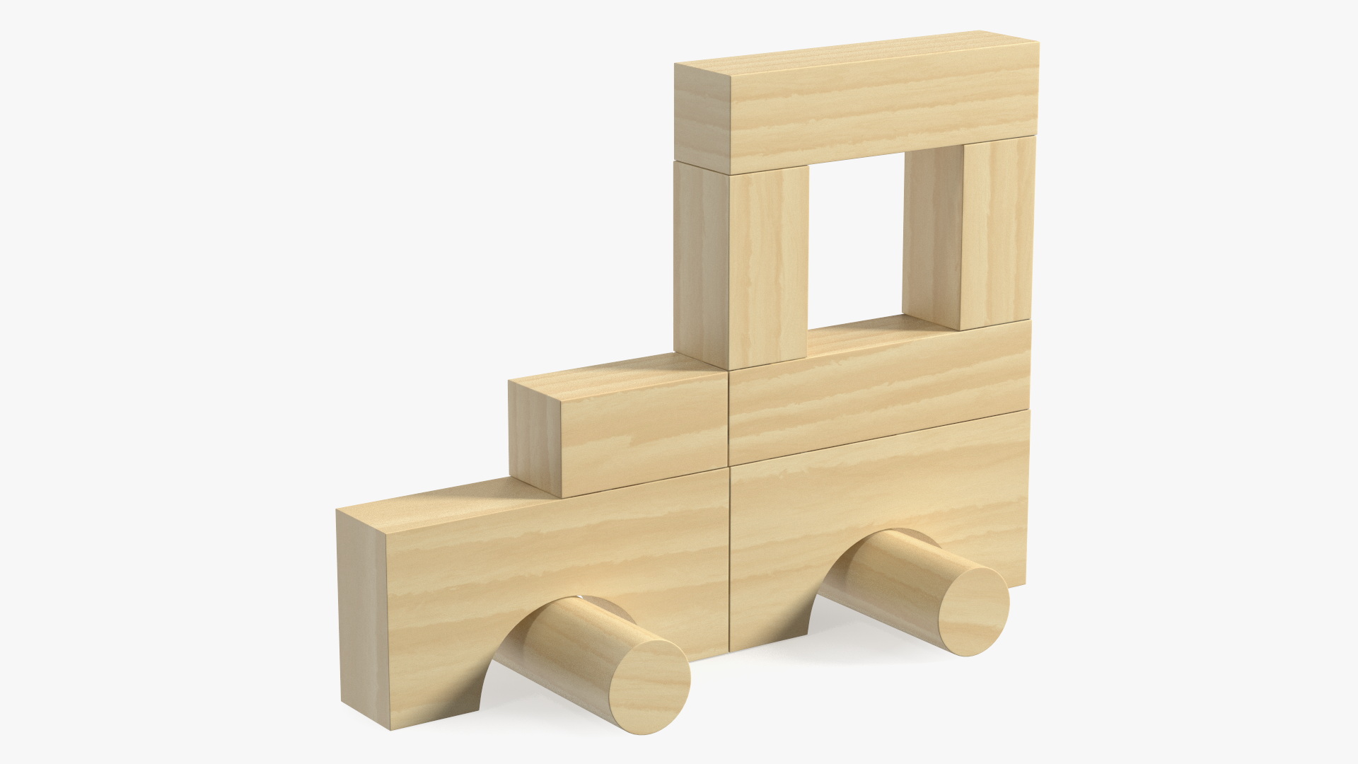 3D model Wooden Constructor Car for 3D Print