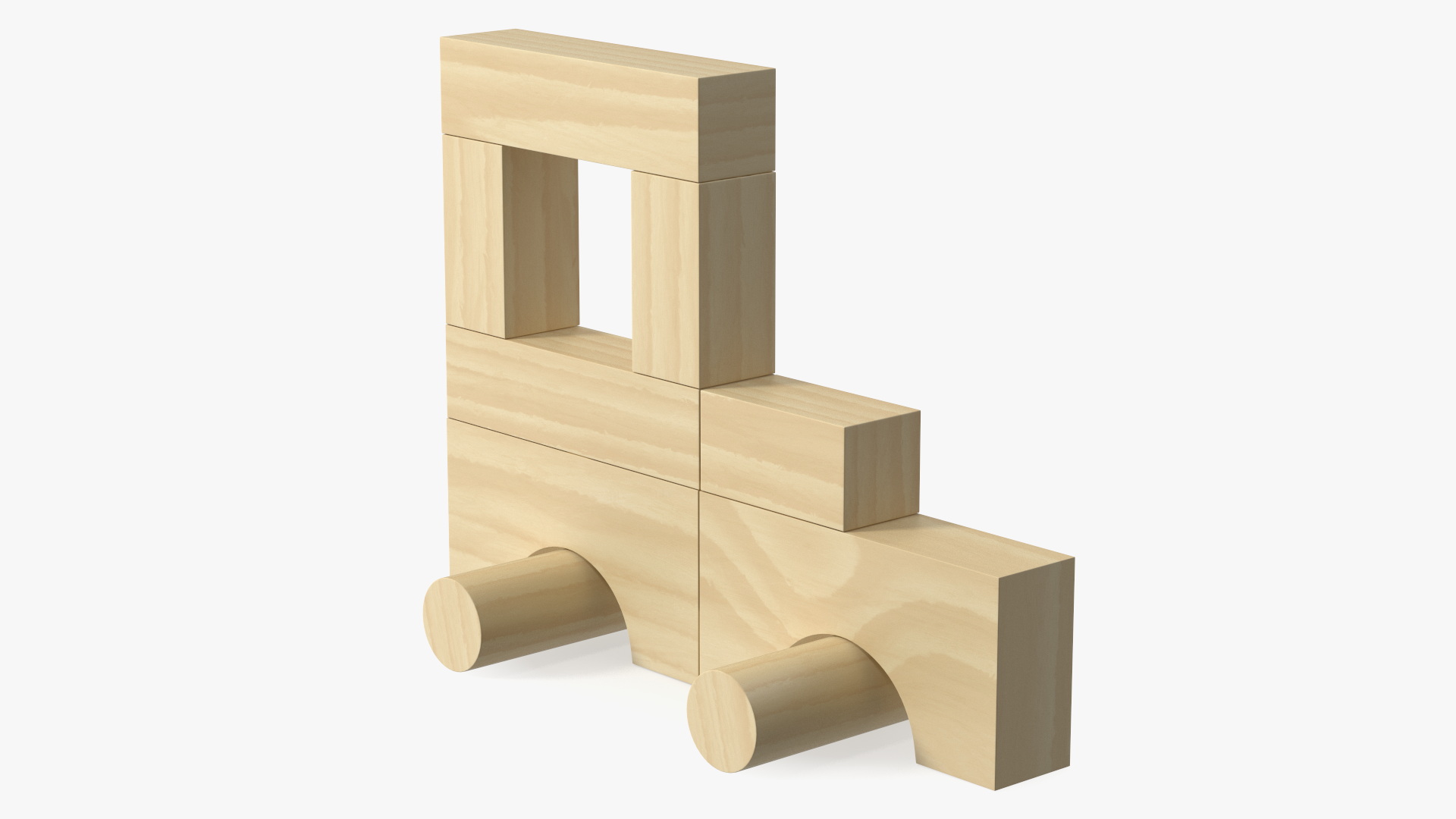 3D model Wooden Constructor Car for 3D Print