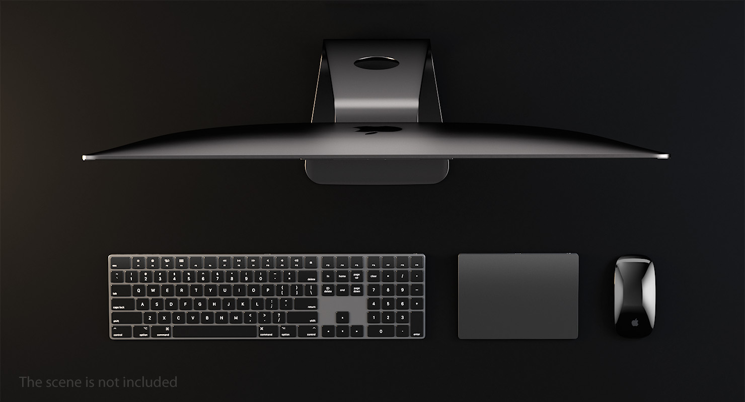 Apple iMac with Retina 5K Display Black 3D model