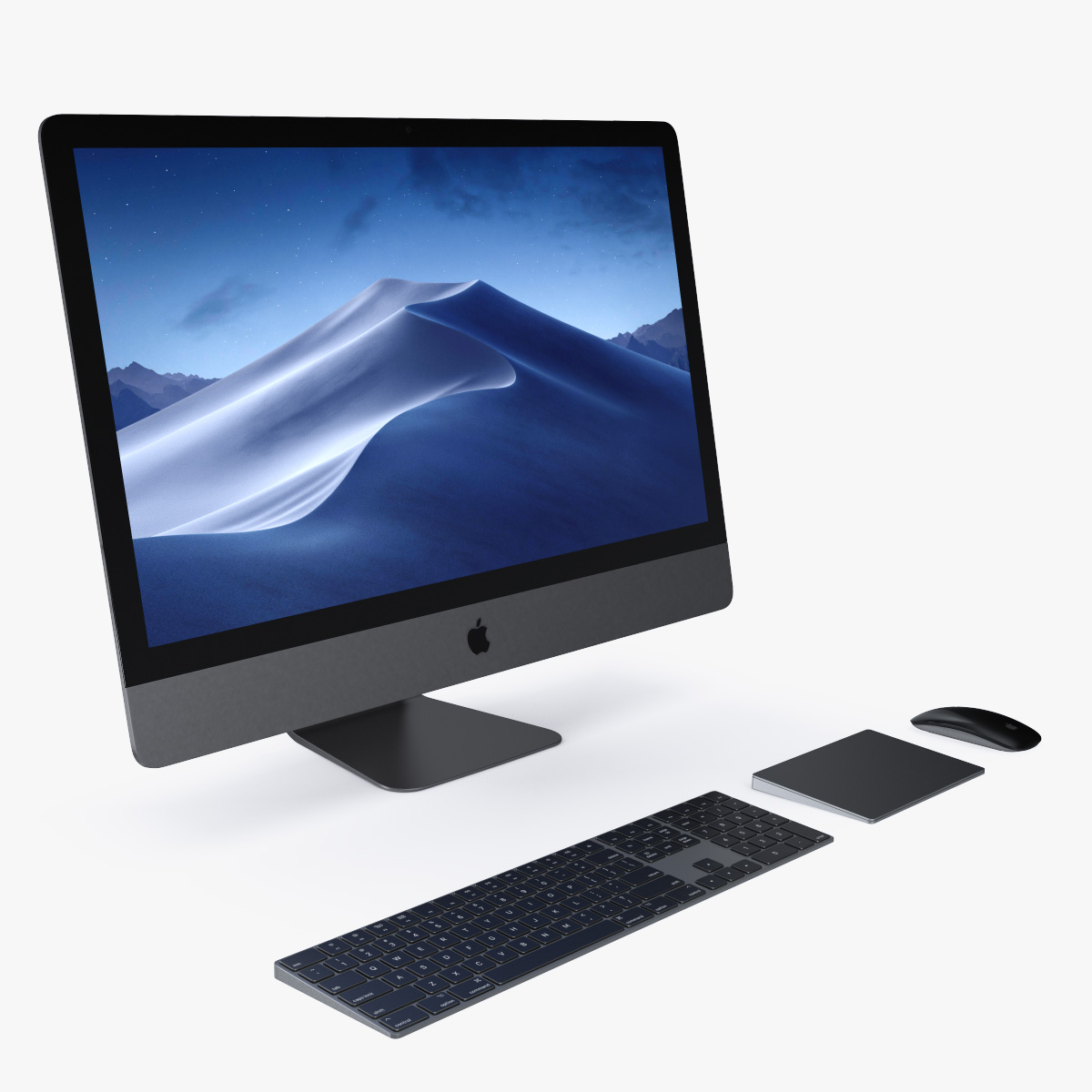Apple iMac 3D Model, view 3