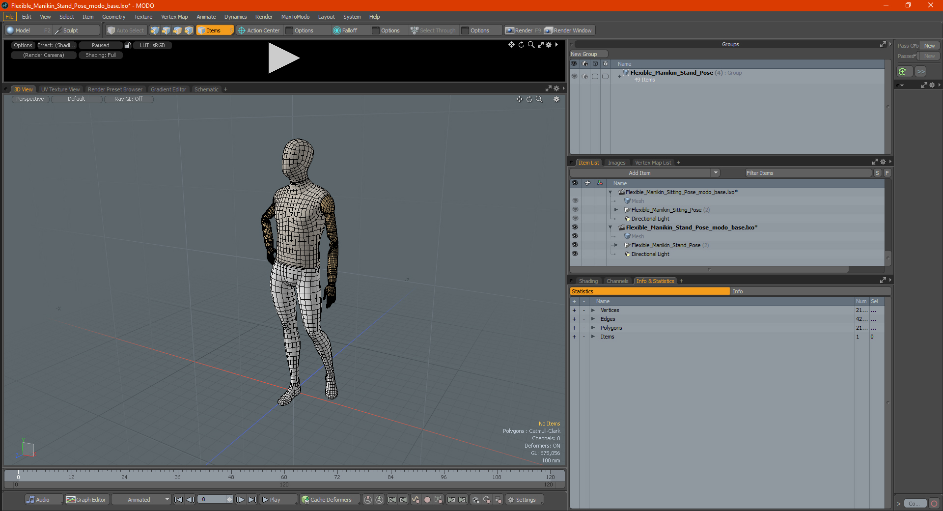 Flexible Manikin Stand Pose 3D