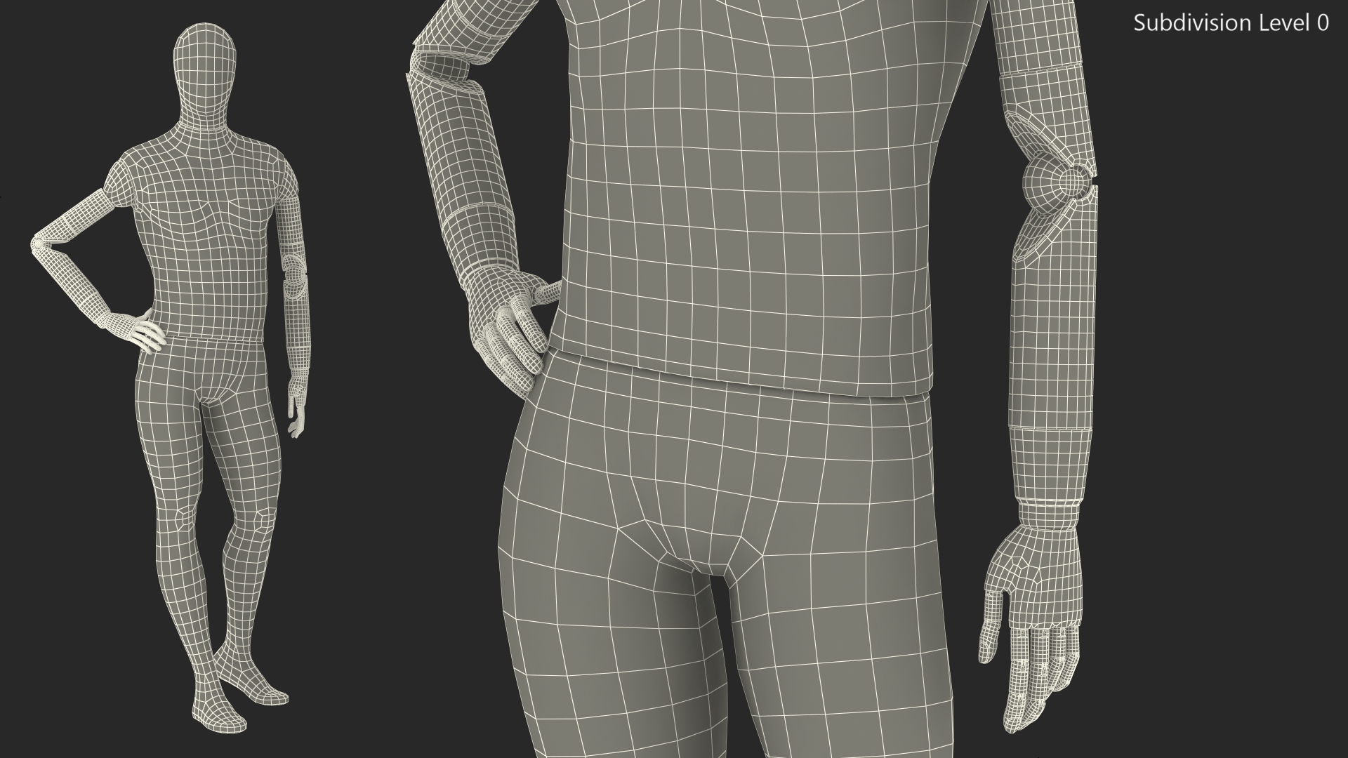 Flexible Manikin Stand Pose 3D
