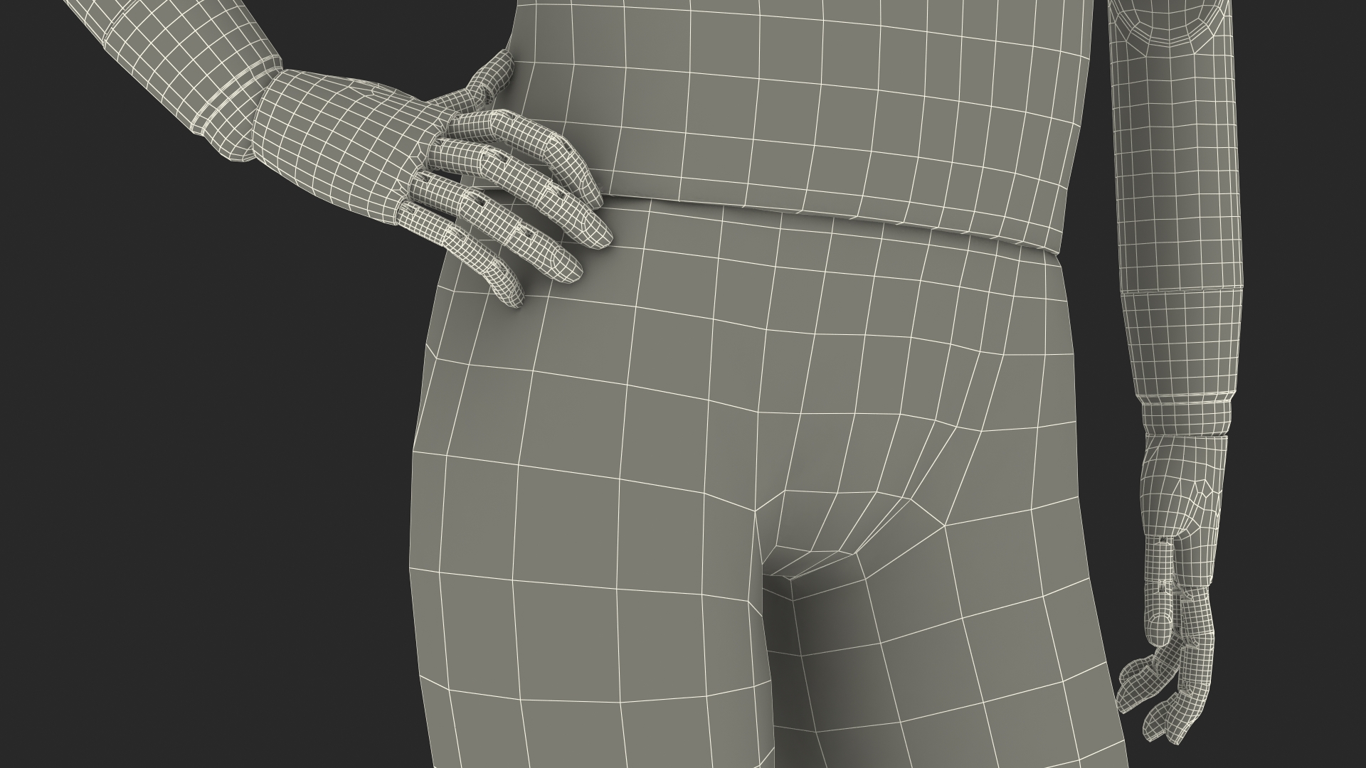 Flexible Manikin Stand Pose 3D