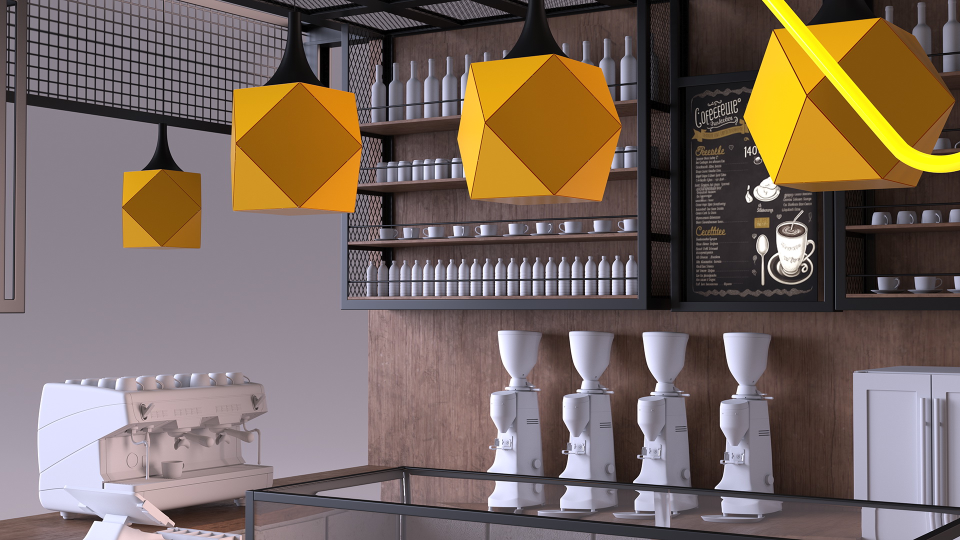 Loft Coffee Kiosk 3D