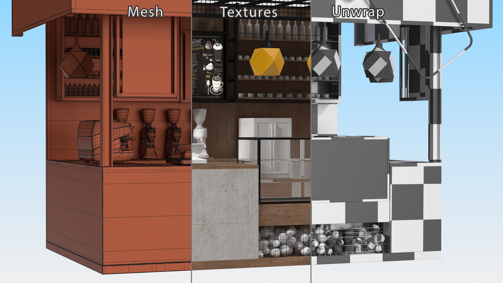 Loft Coffee Kiosk 3D