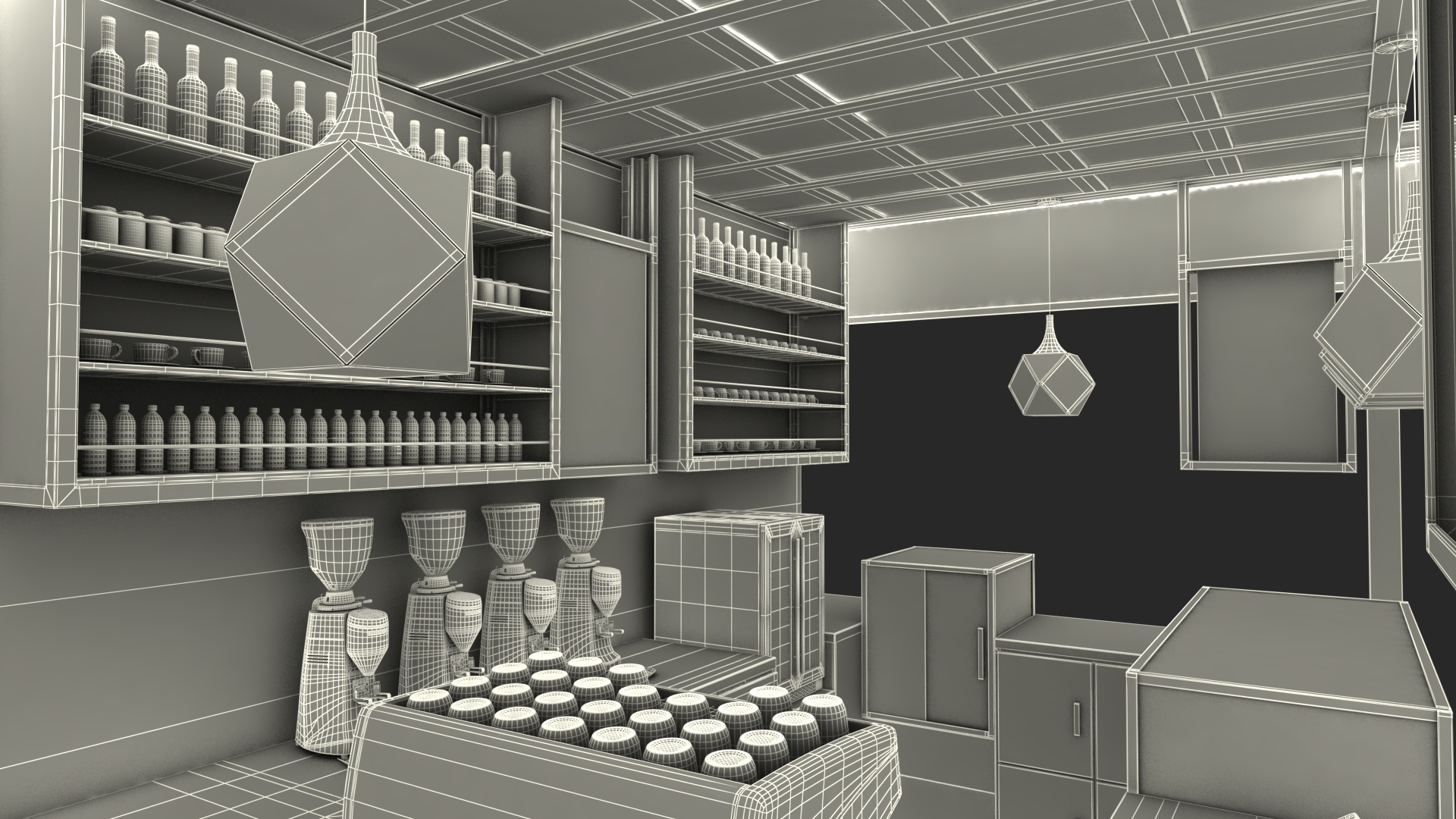 Loft Coffee Kiosk 3D