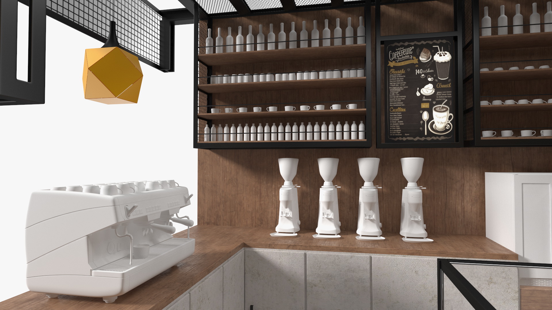 Loft Coffee Kiosk 3D