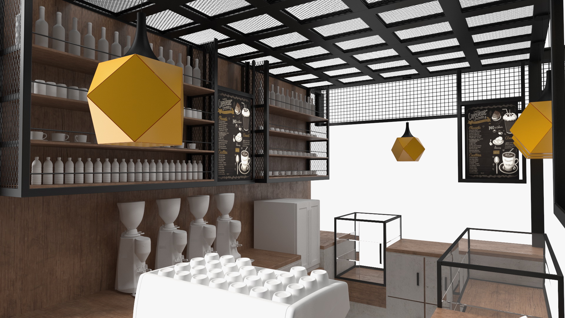 Loft Coffee Kiosk 3D