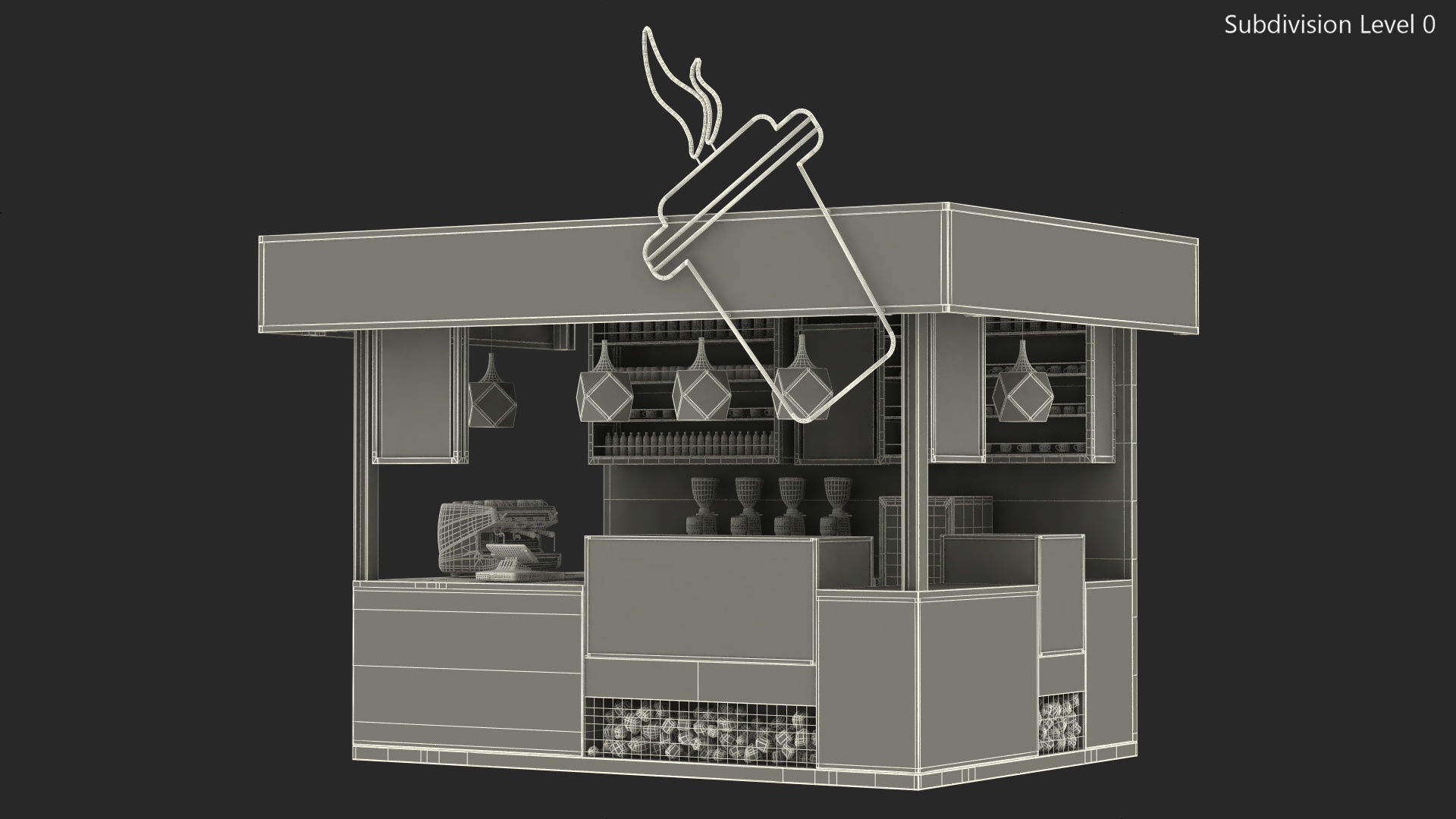 Loft Coffee Kiosk 3D