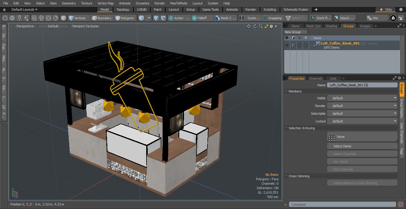 Loft Coffee Kiosk 3D