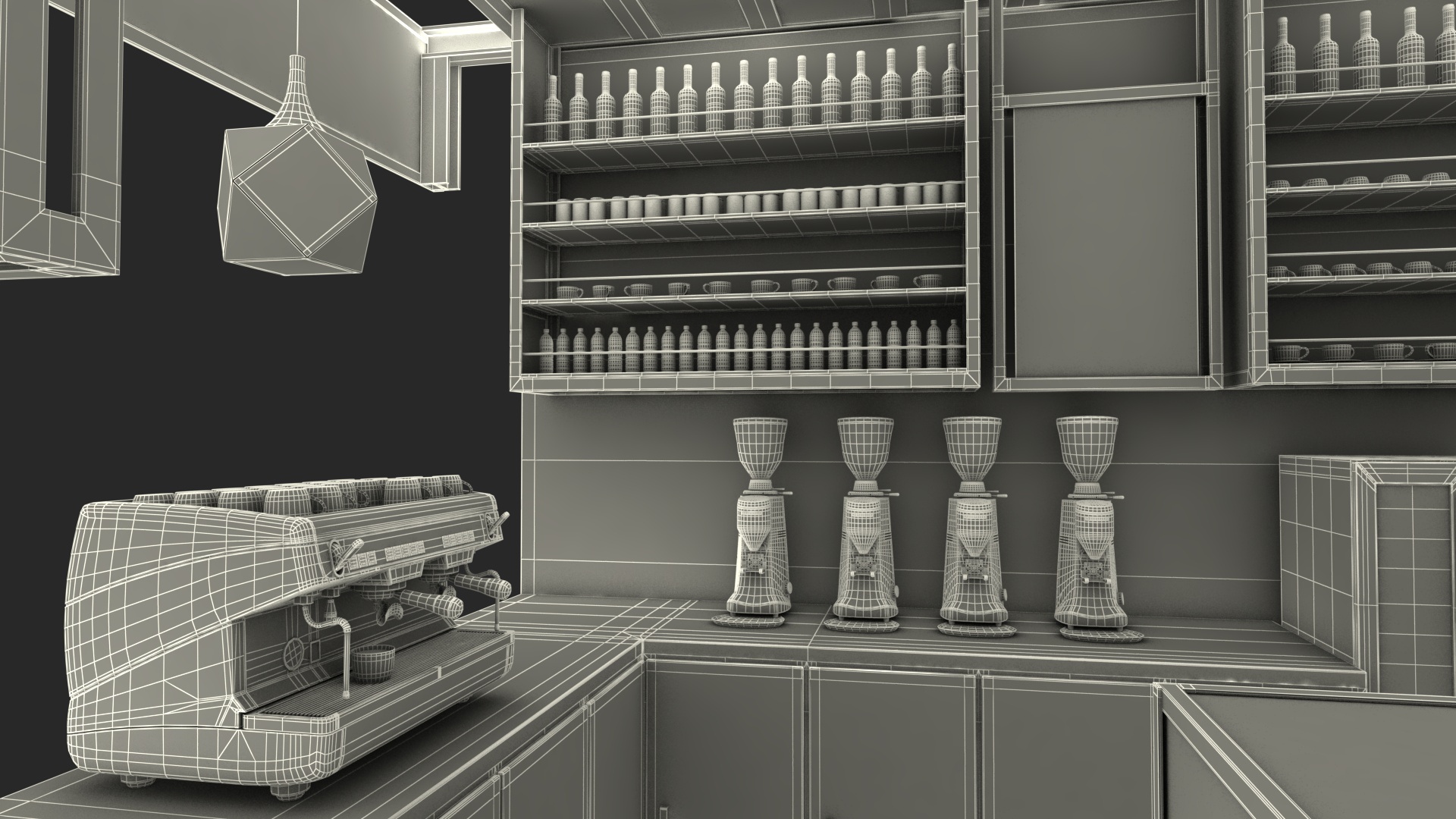 Loft Coffee Kiosk 3D
