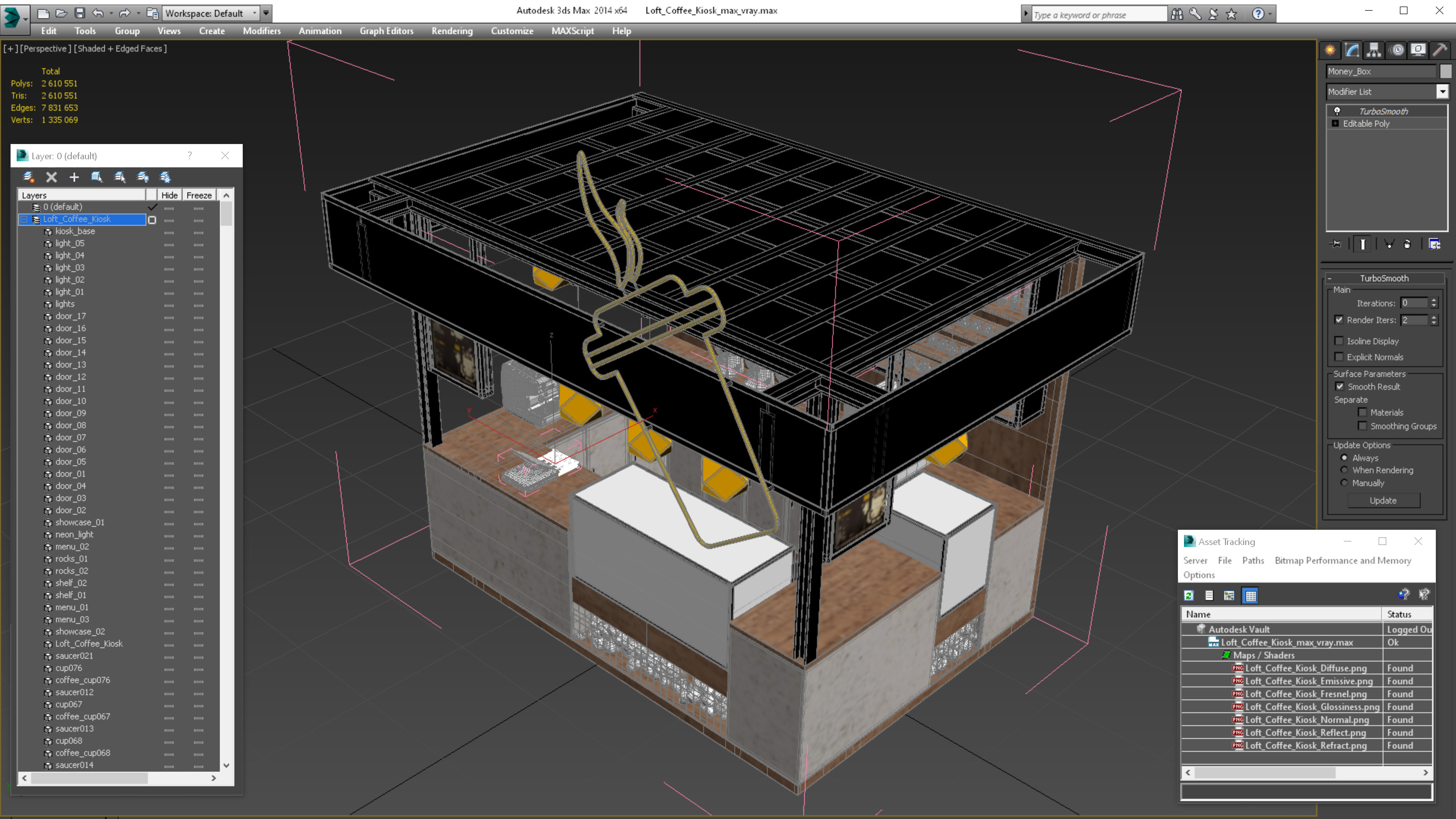 Loft Coffee Kiosk 3D