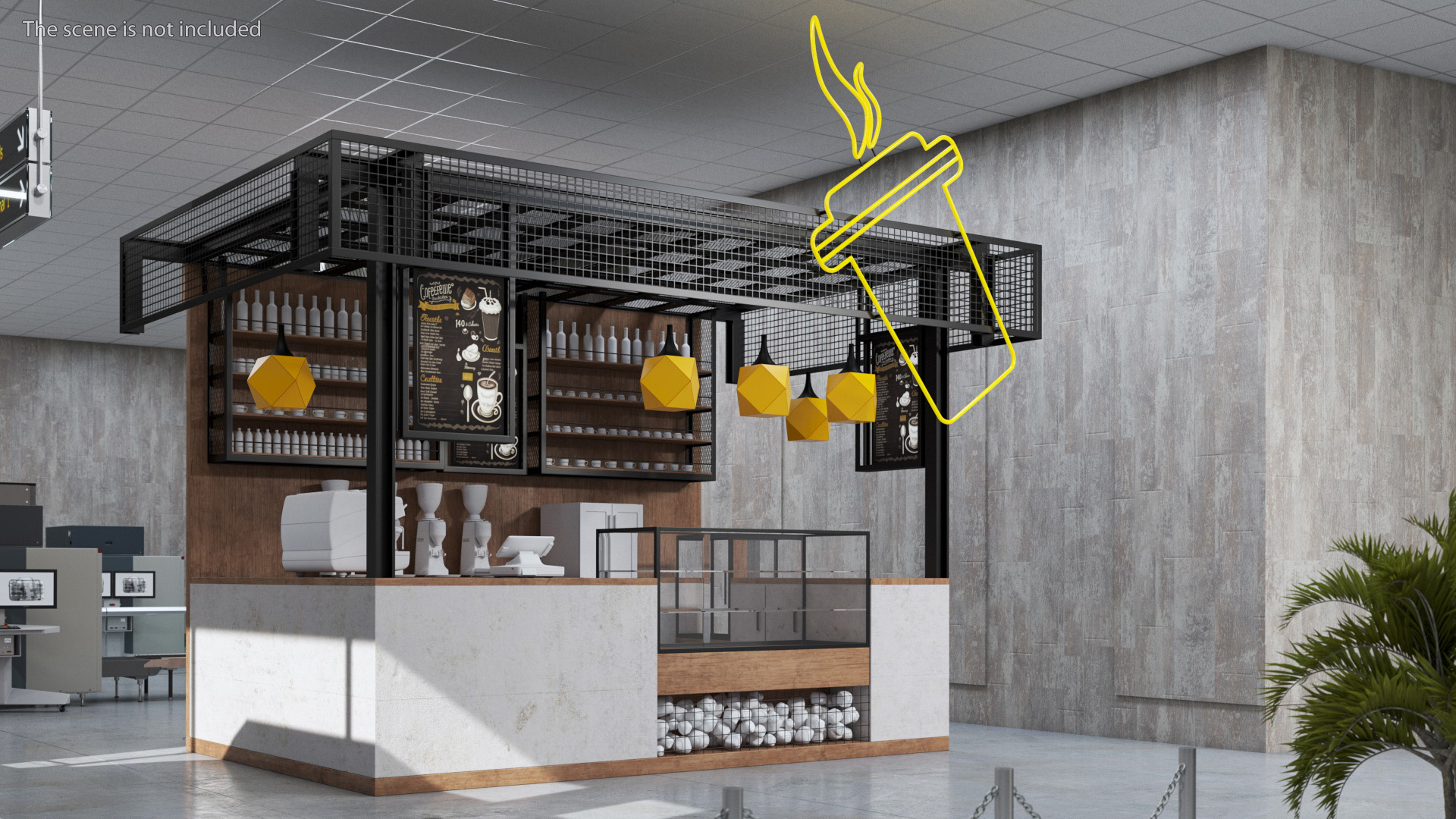 Loft Coffee Kiosk 3D
