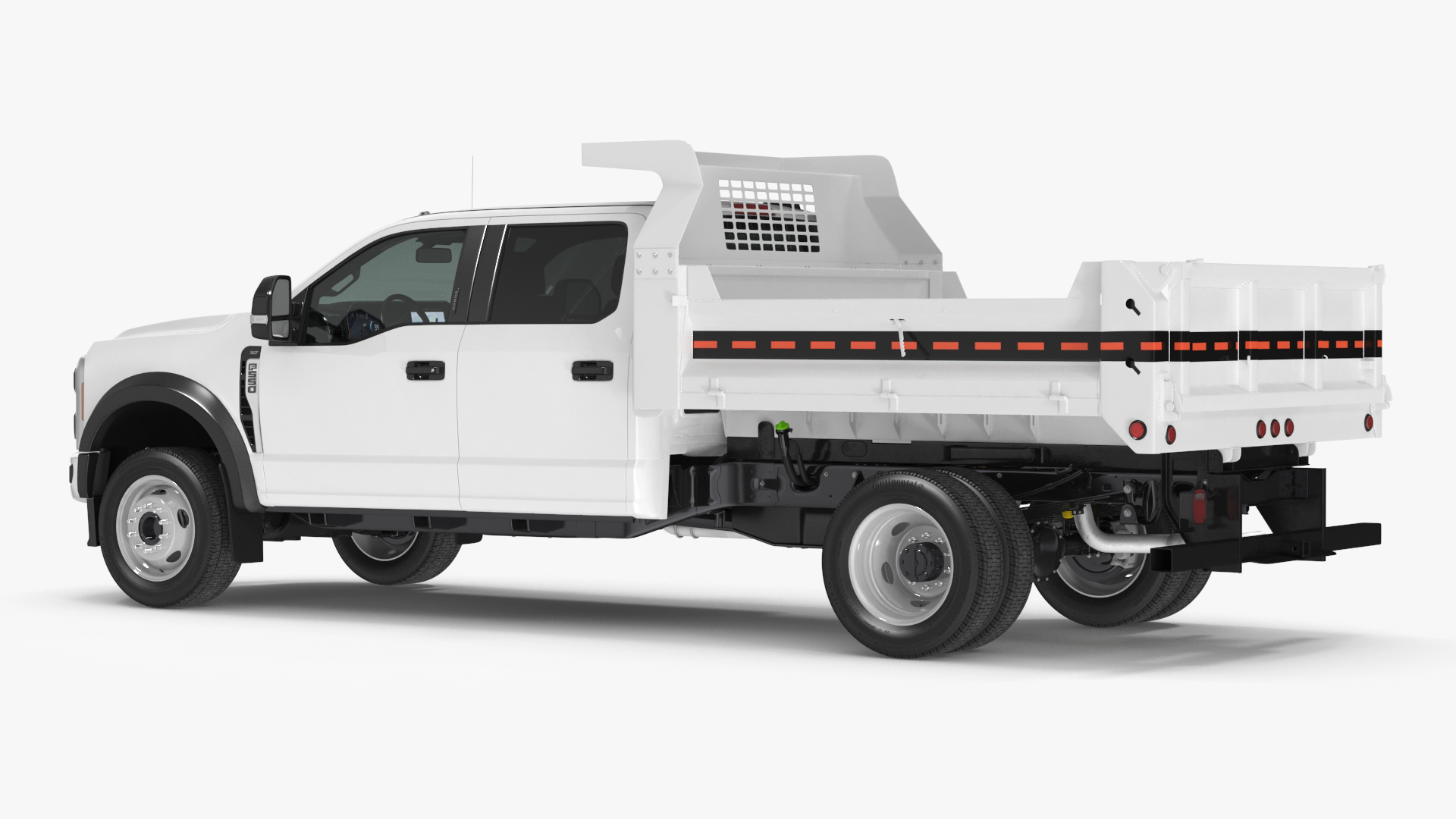 3D Ford Super Duty F550 Dump White 2023