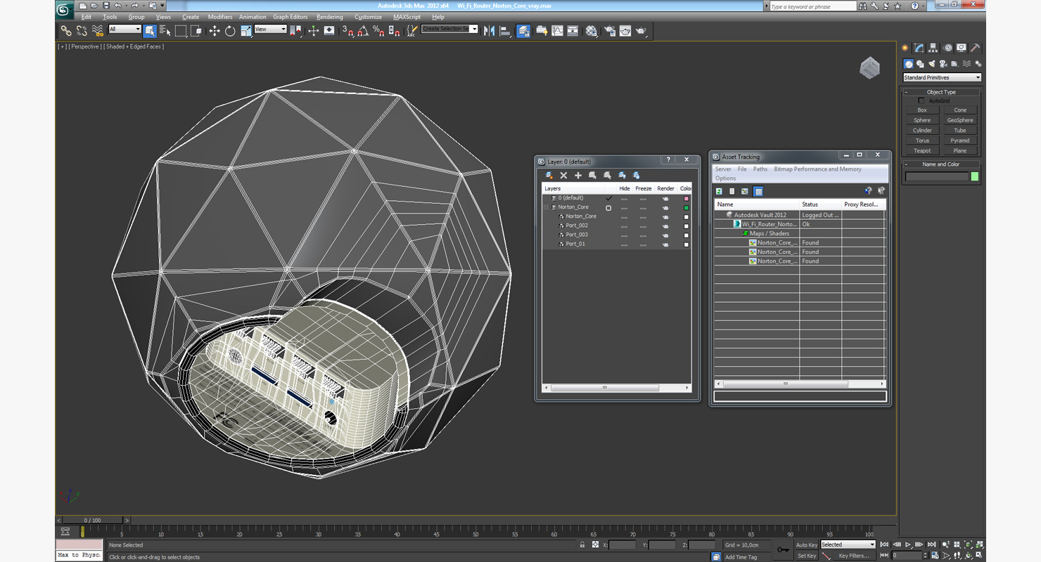 Wi Fi Router Norton Core 3D model