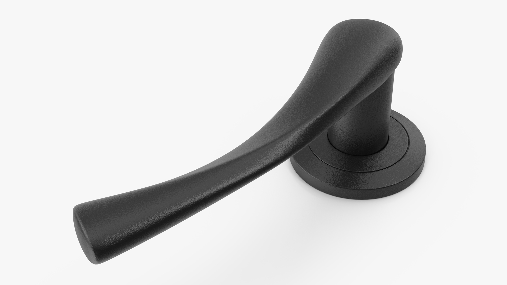 Black Arc Door Handles 3D