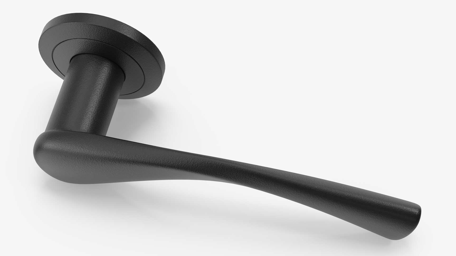 Black Arc Door Handles 3D