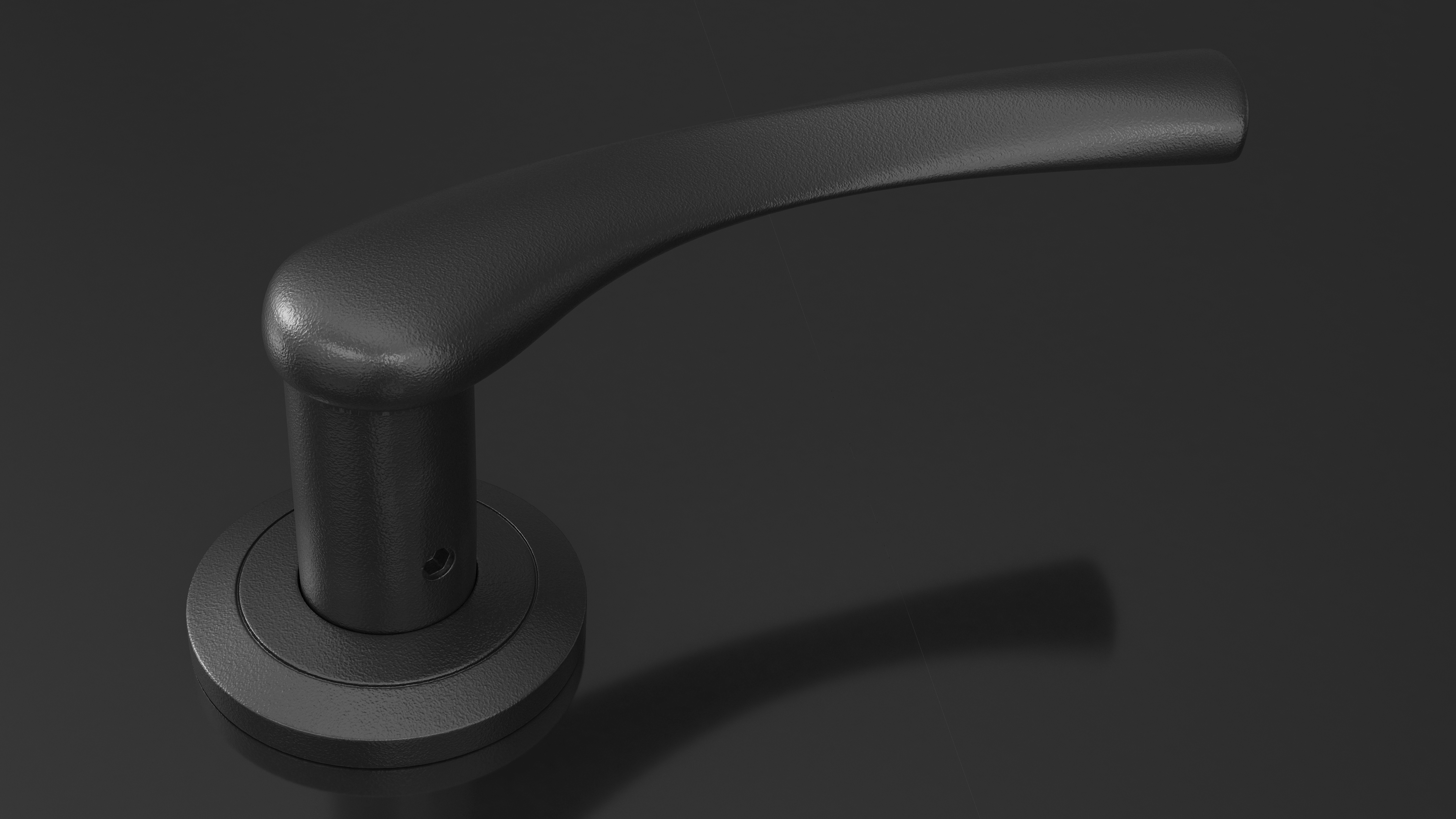 Black Arc Door Handles 3D