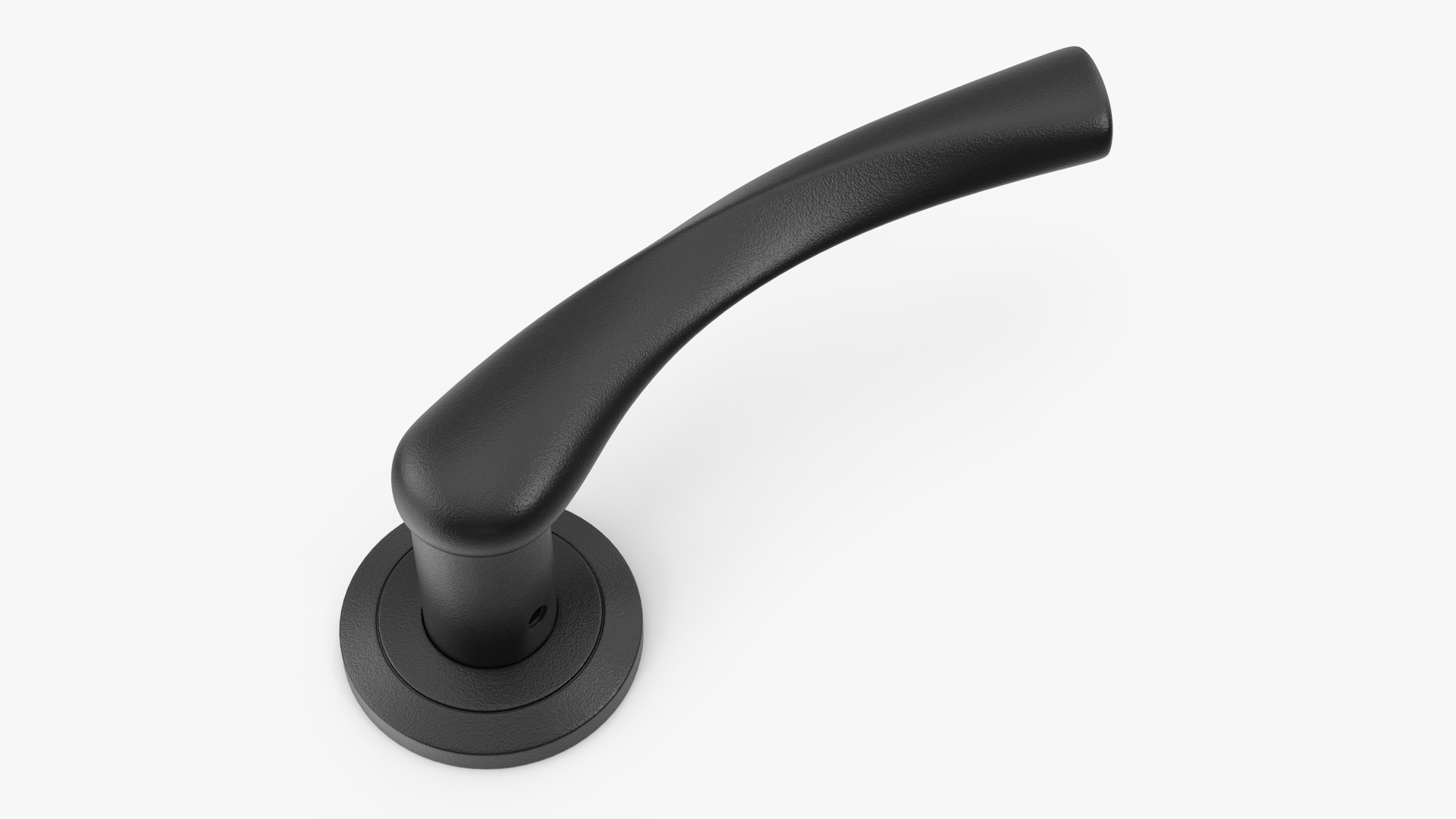 Black Arc Door Handles 3D