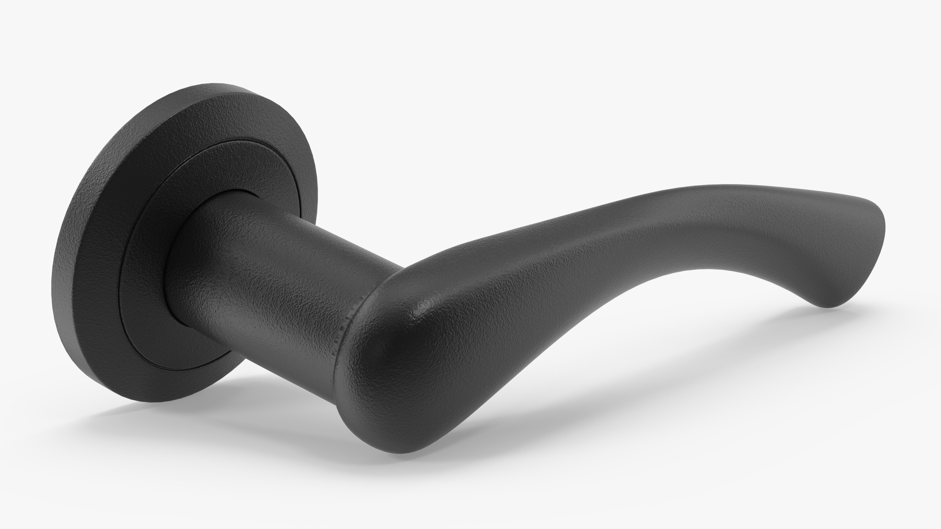 Black Arc Door Handles 3D