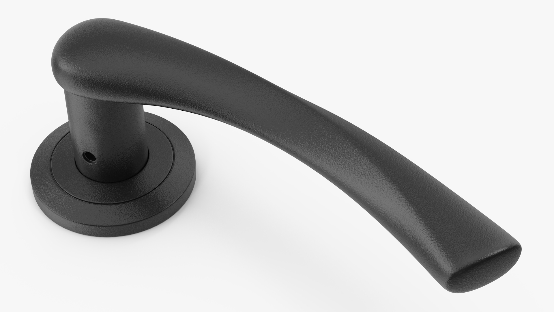 Black Arc Door Handles 3D