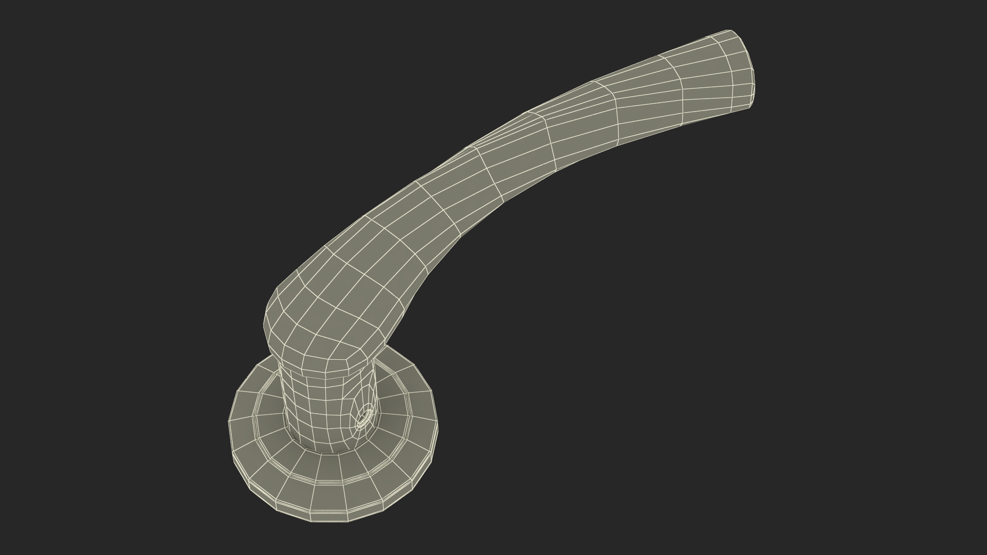 Black Arc Door Handles 3D