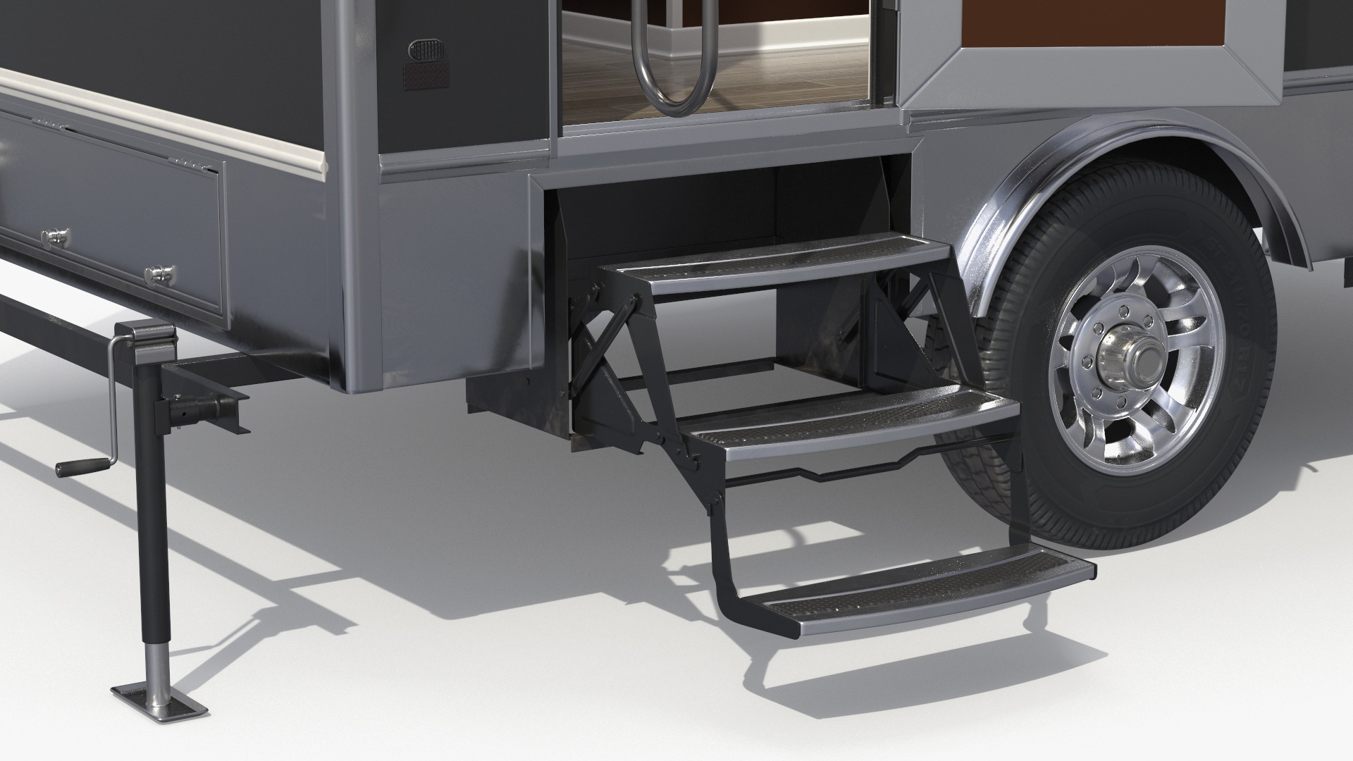 Twin Restroom Utility Trailer, view 11