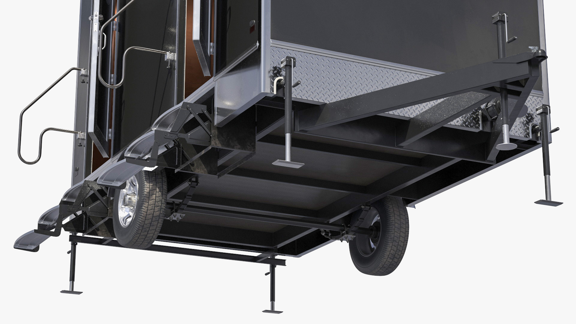 Twin Restroom Utility Trailer, view 10