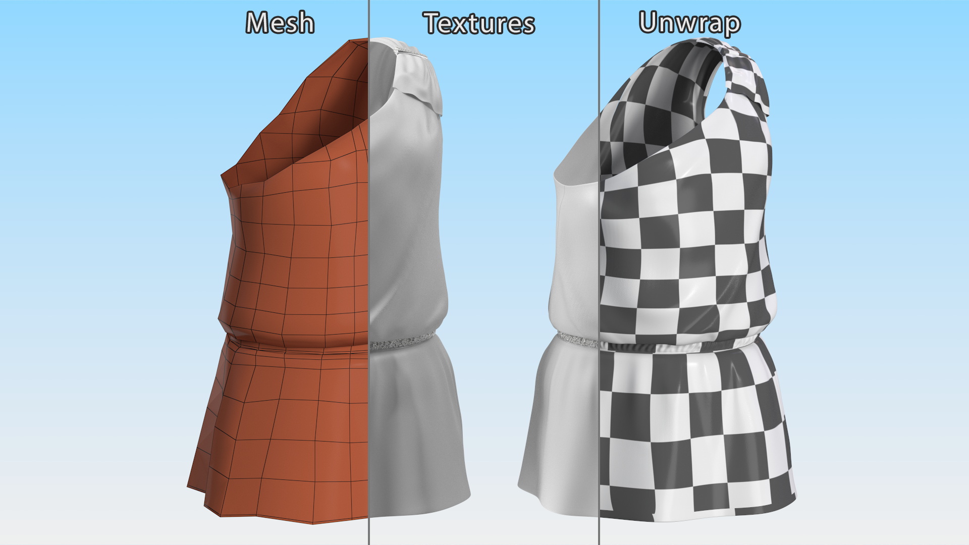 White Clothes for Cupid Boy 3D