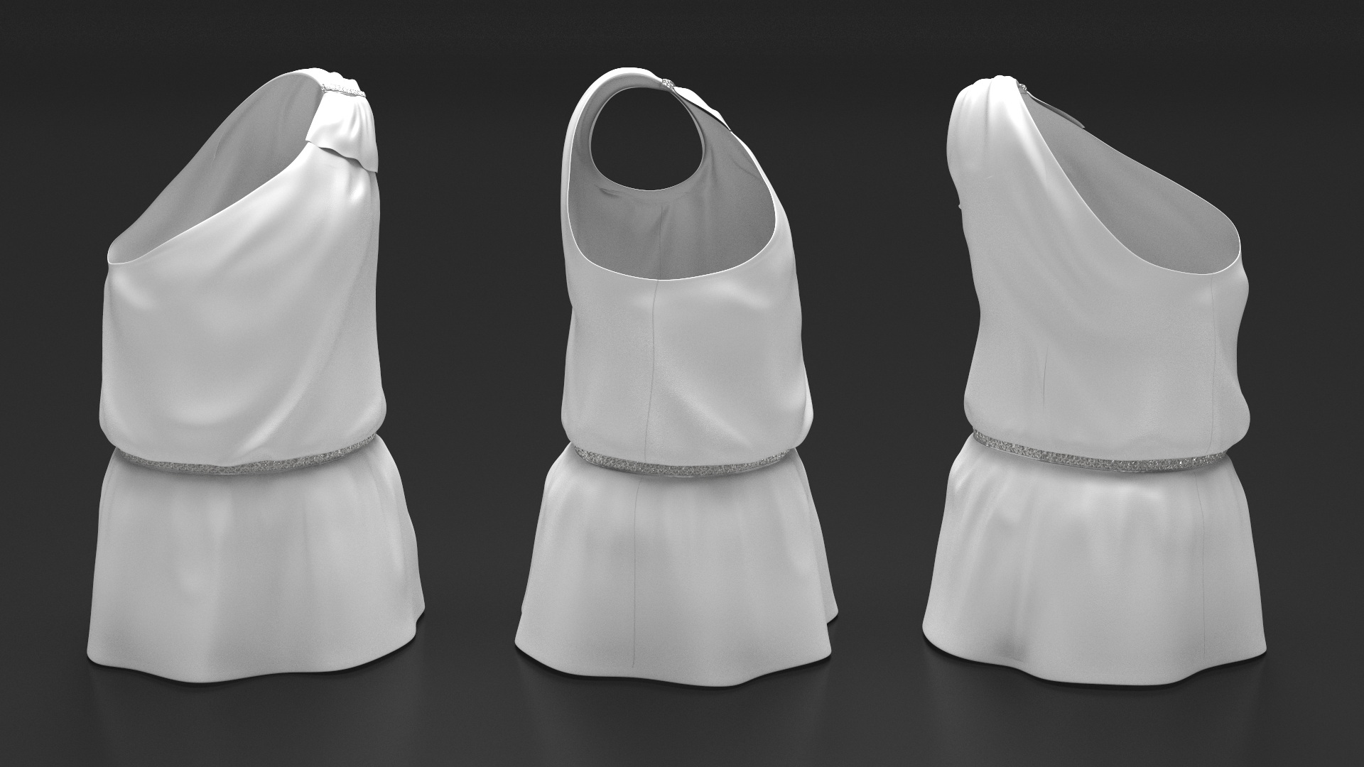 White Clothes for Cupid Boy 3D