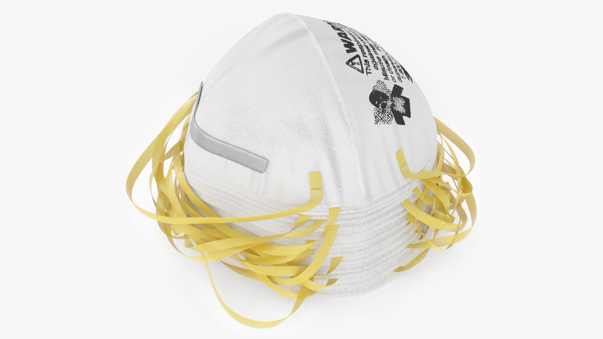 3D N95 3M 8210 Respirator Mask Stack model