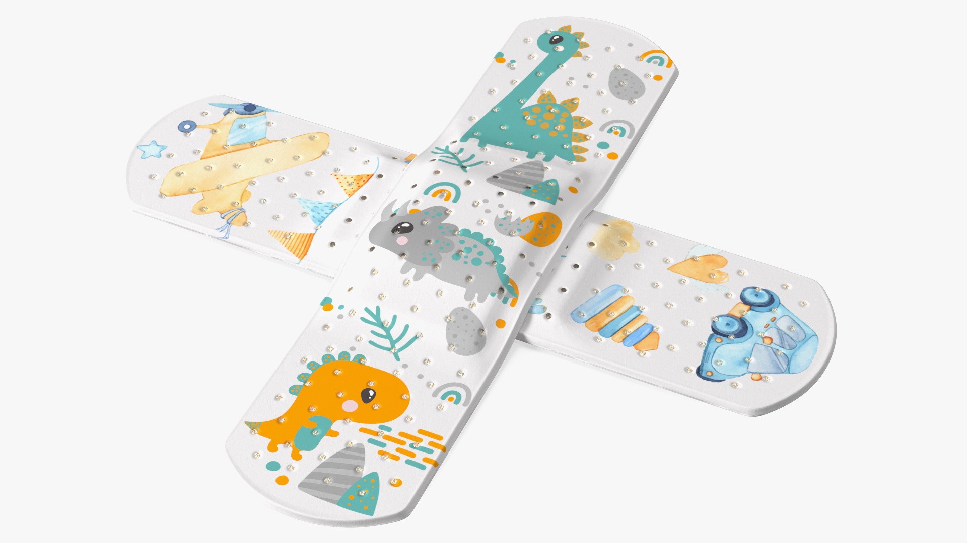 3D Cross Band Aid for Kids model