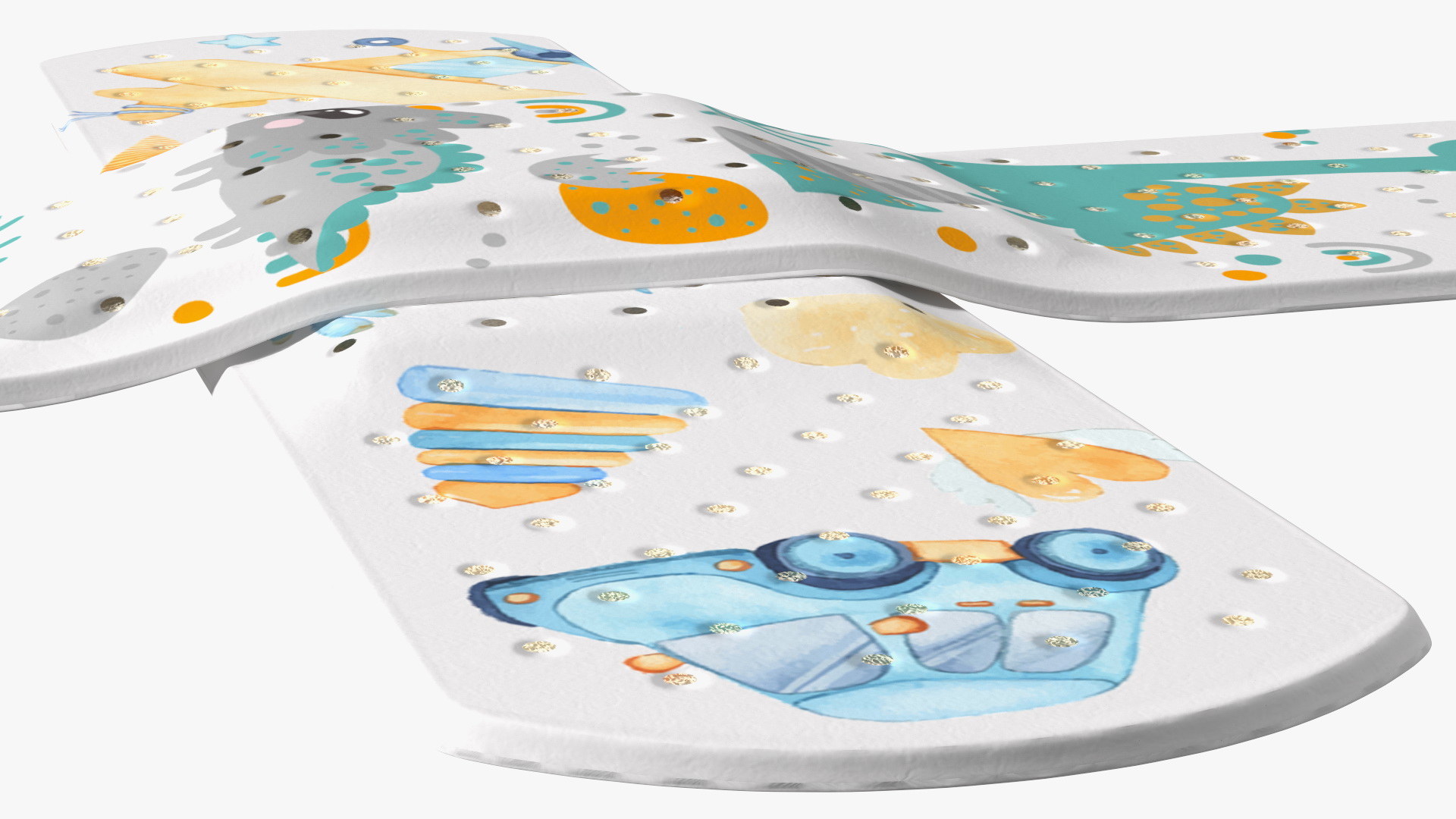 3D Cross Band Aid for Kids model