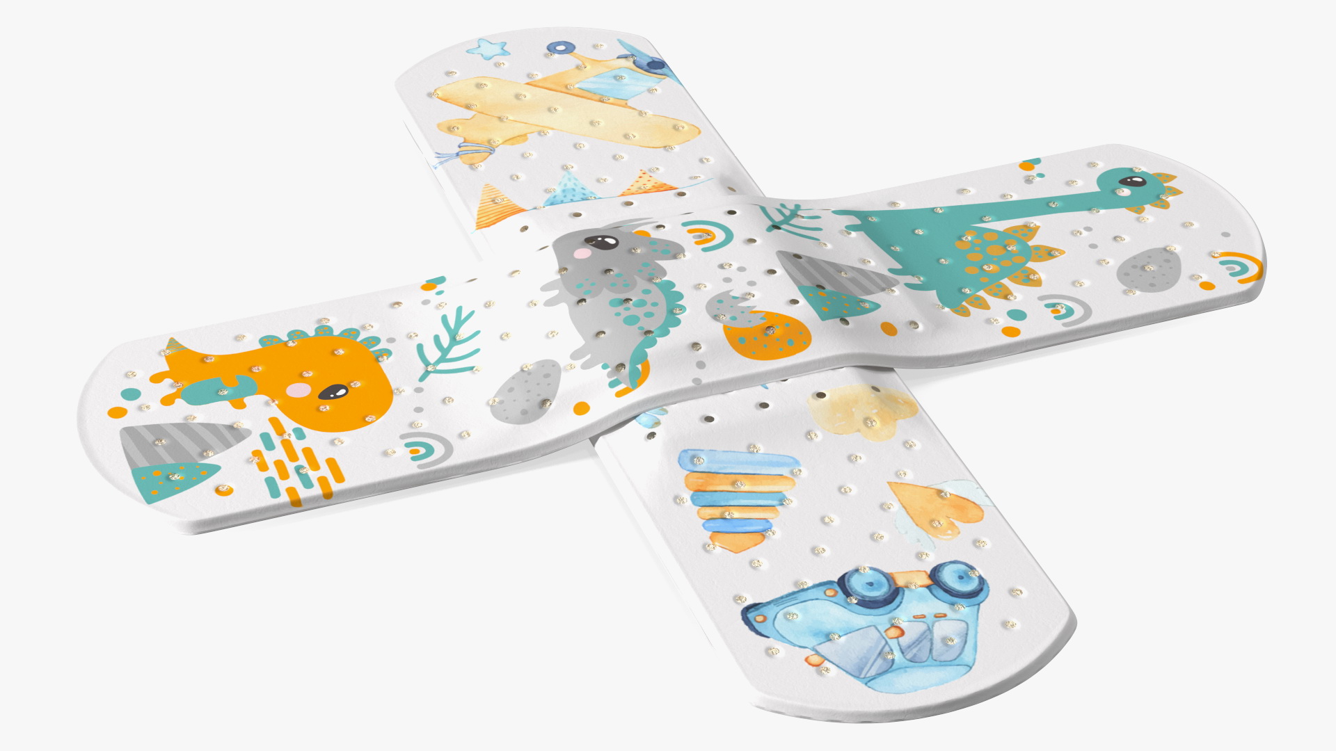 3D Cross Band Aid for Kids model