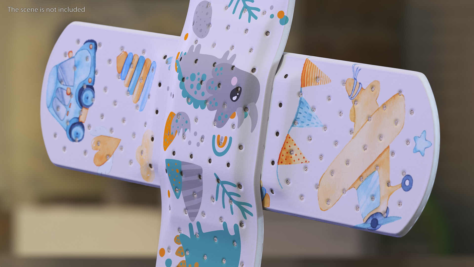 3D Cross Band Aid for Kids model
