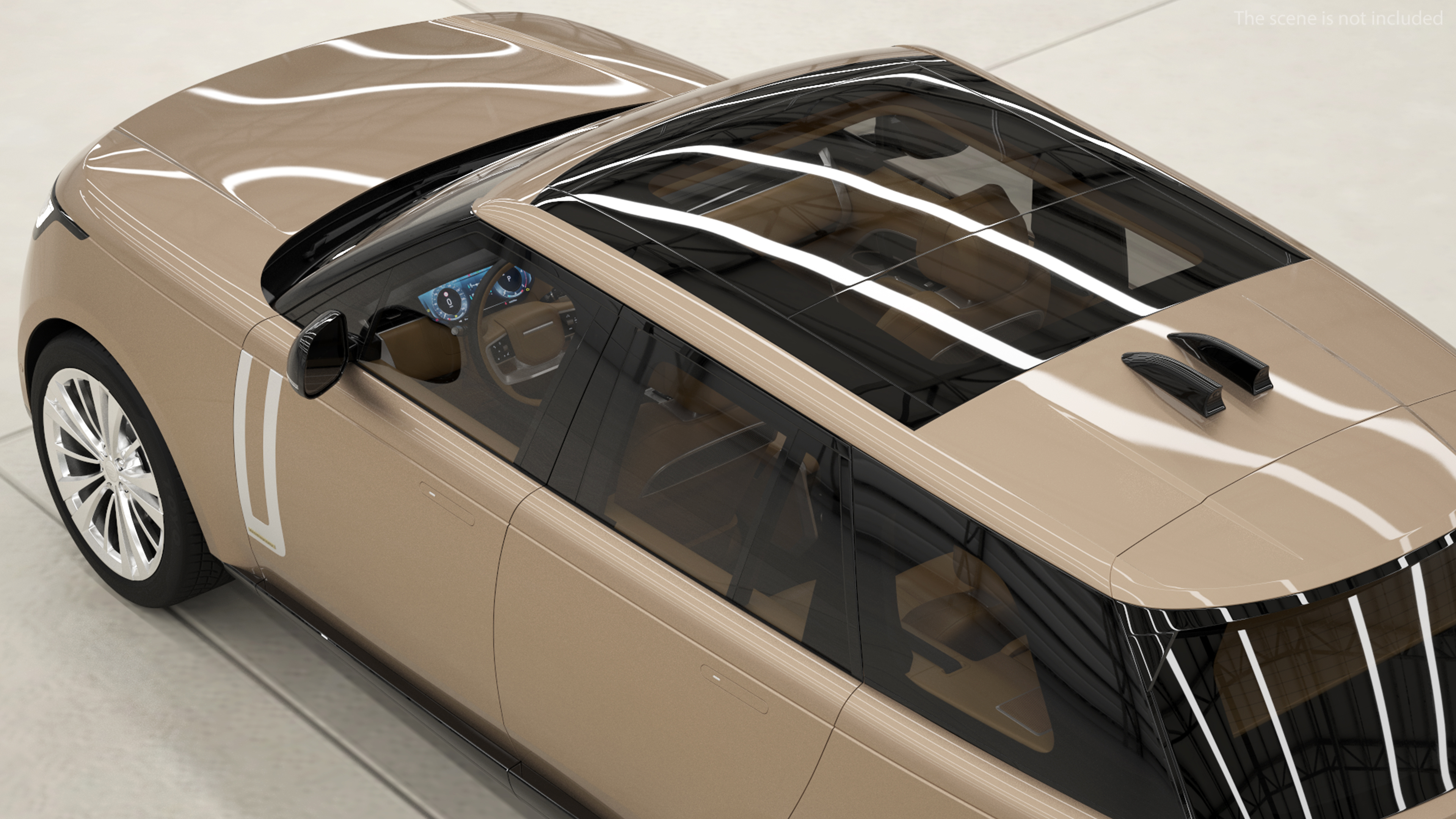 3D Range Rover 2022 Lights On