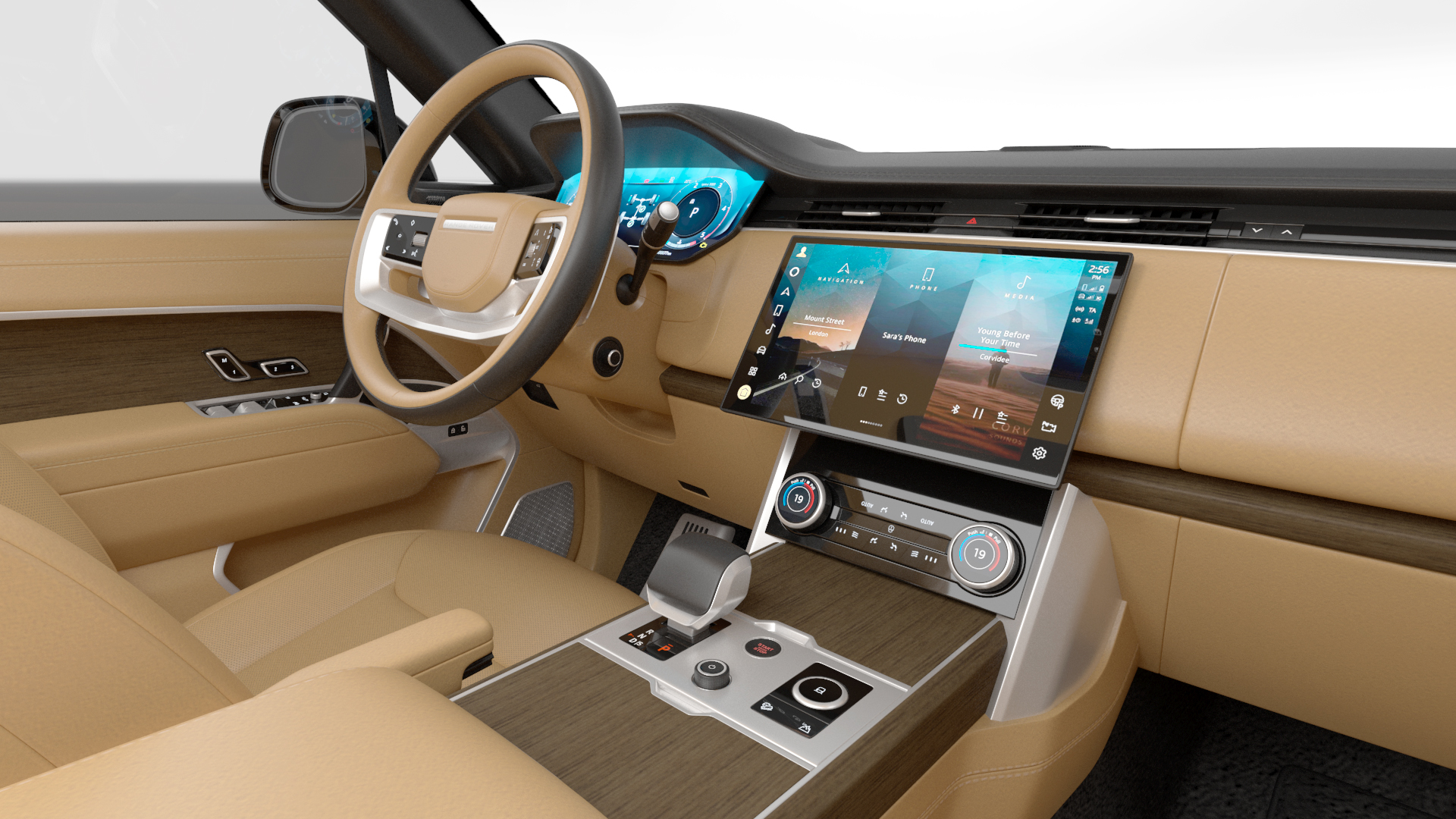 3D Range Rover 2022 Lights On