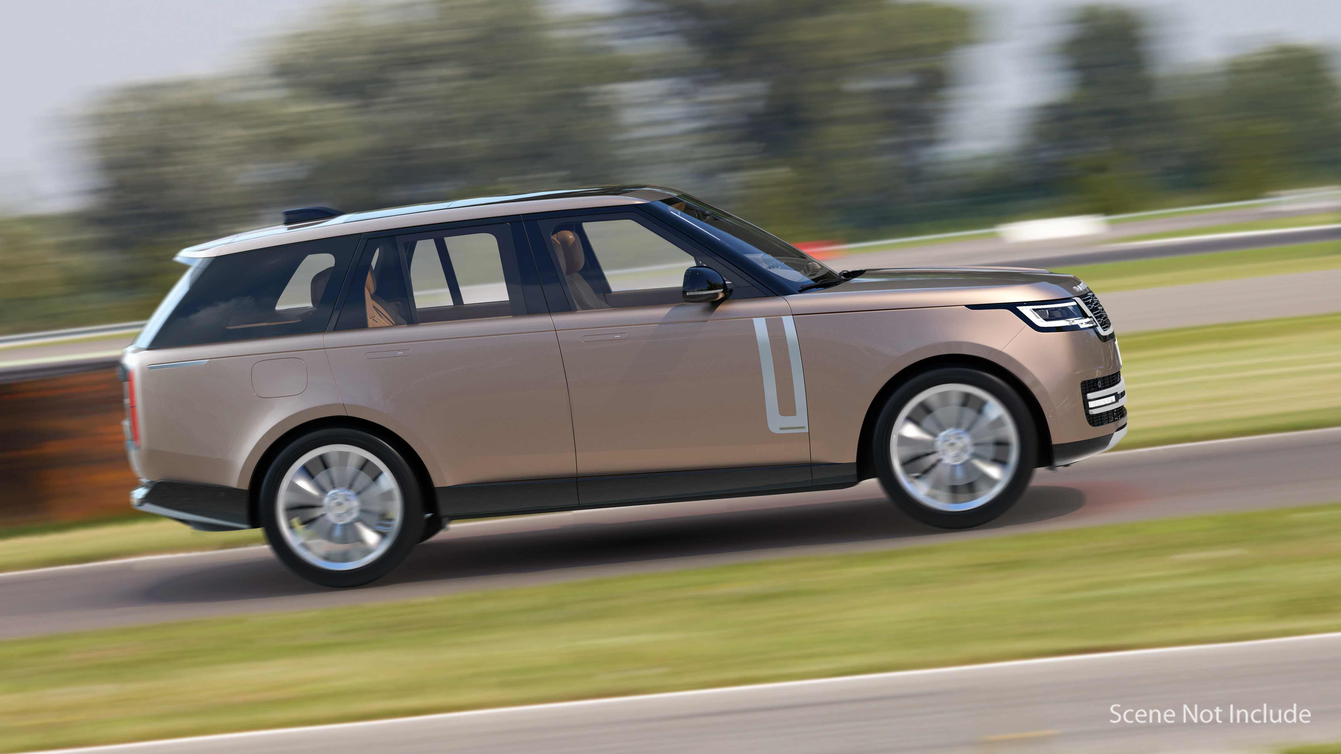 3D Range Rover 2022 Lights On