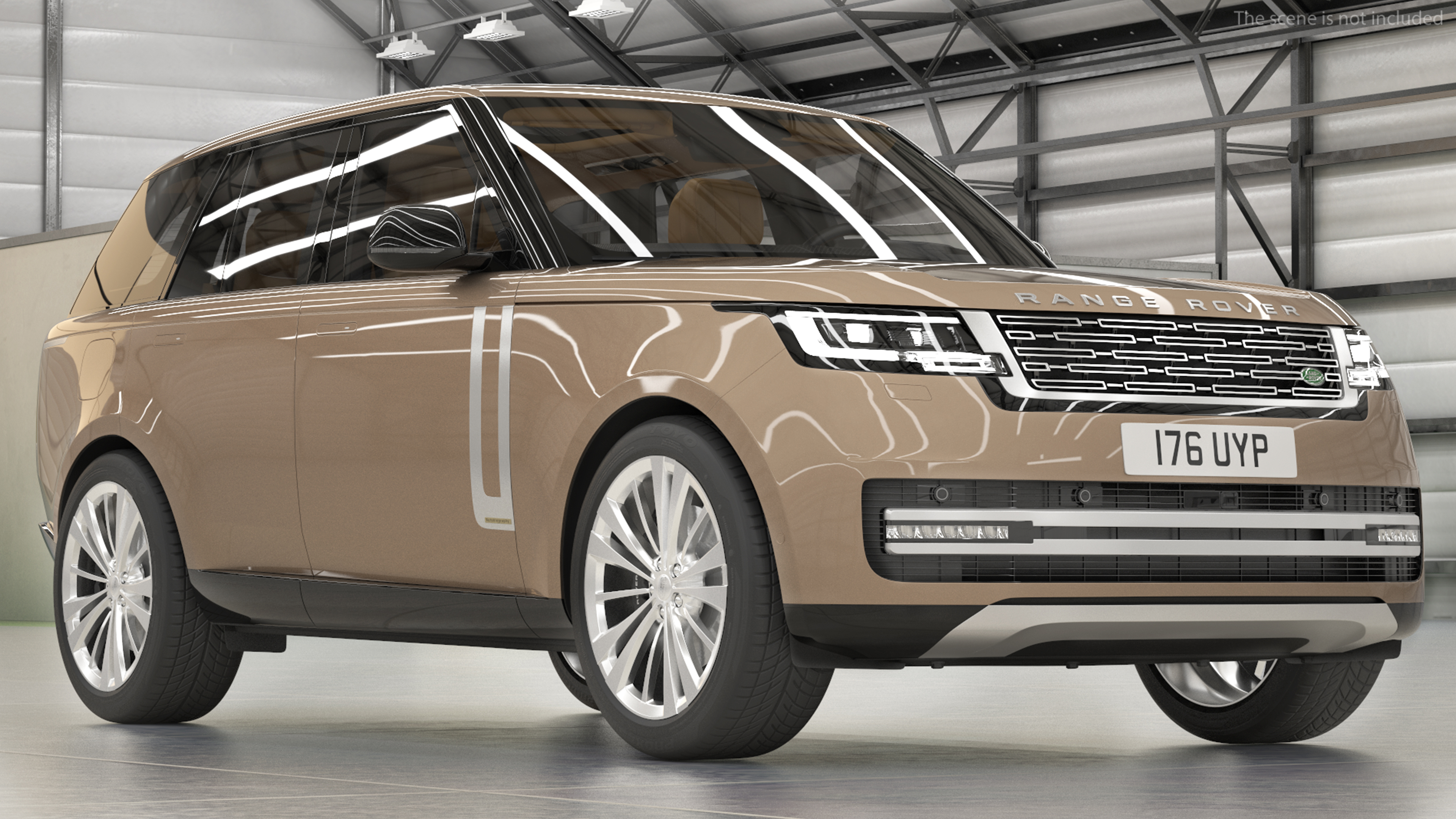 3D Range Rover 2022 Lights On