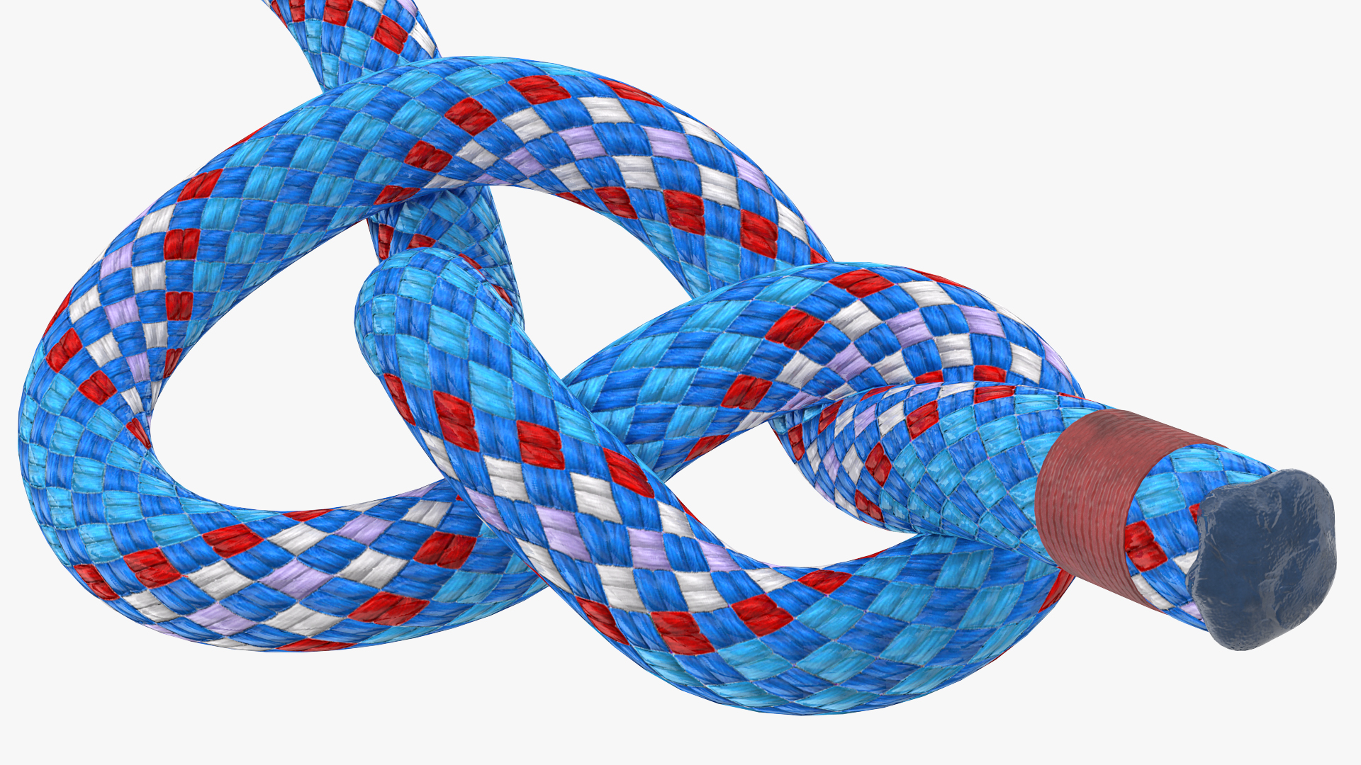 3D Figure 8 Bend Rope Knot model