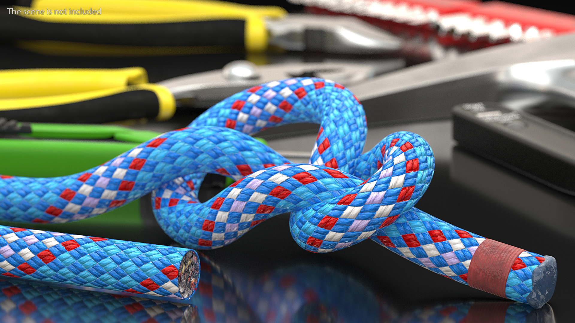 3D Figure 8 Bend Rope Knot model