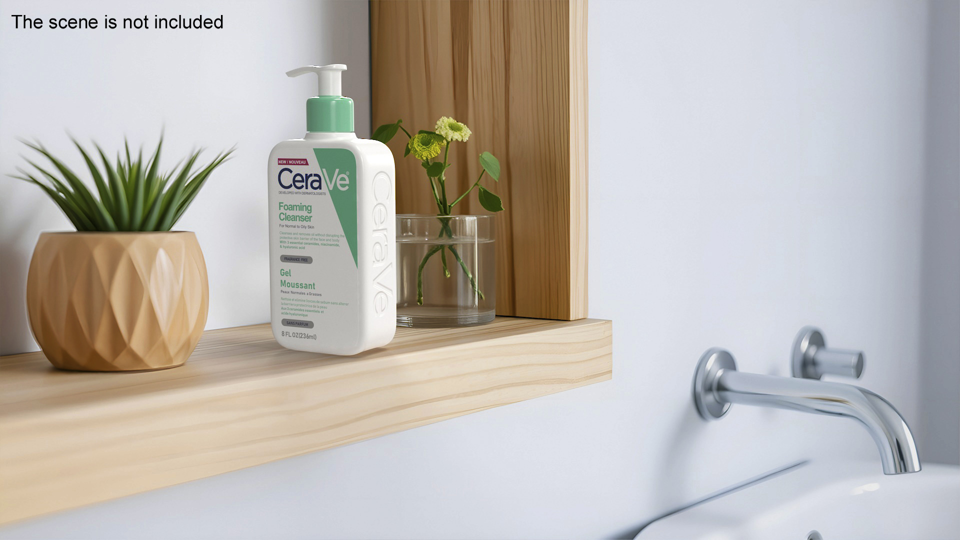 CeraVe Cleanser Dispenser Bottle 236 ml Mint 3D model
