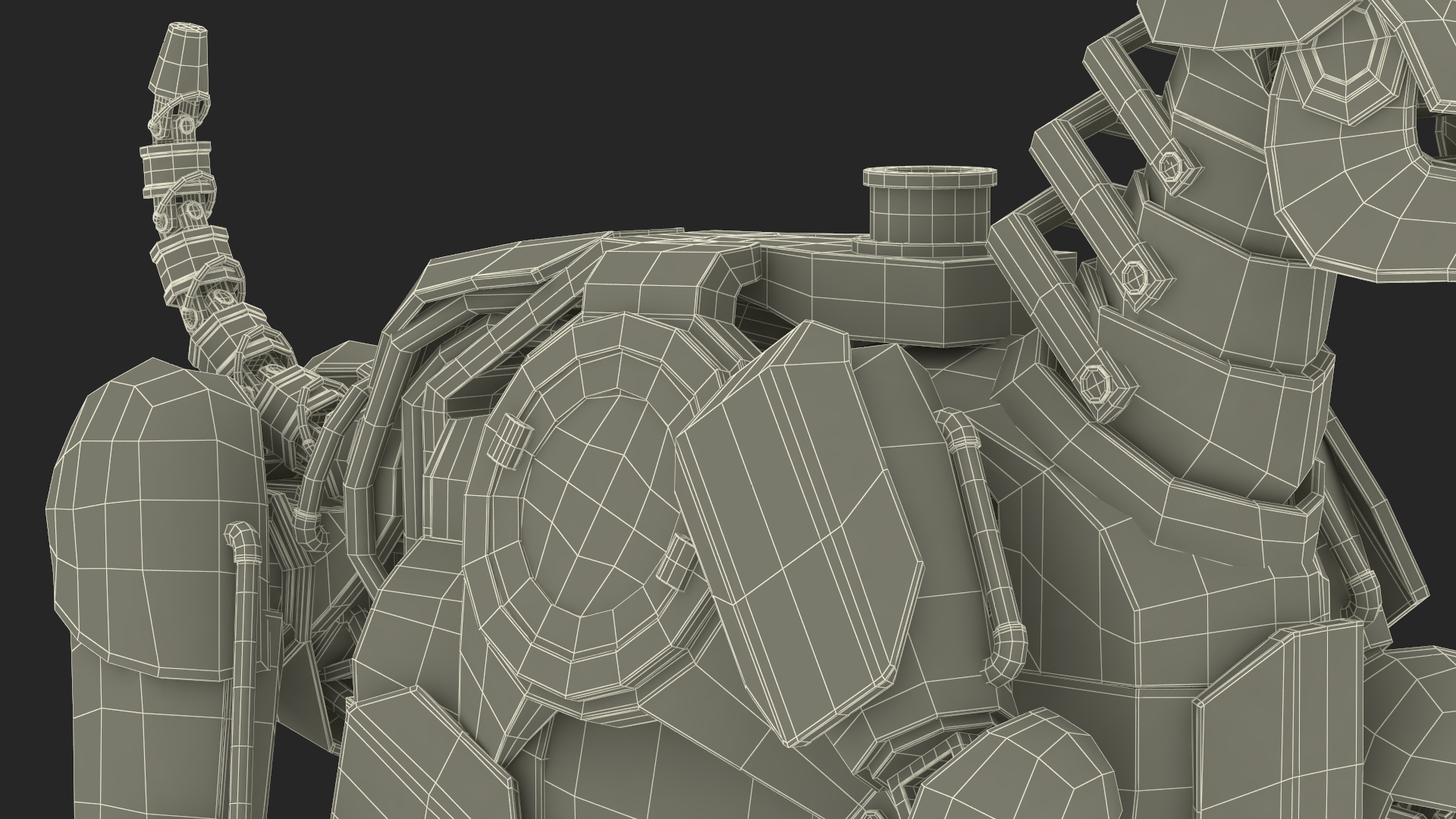 3D model Futuristic Robotic Dog Concept