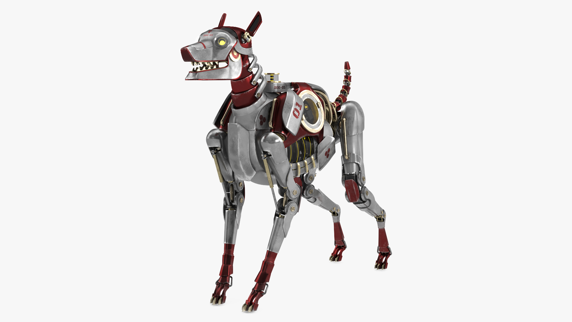 3D model Futuristic Robotic Dog Concept