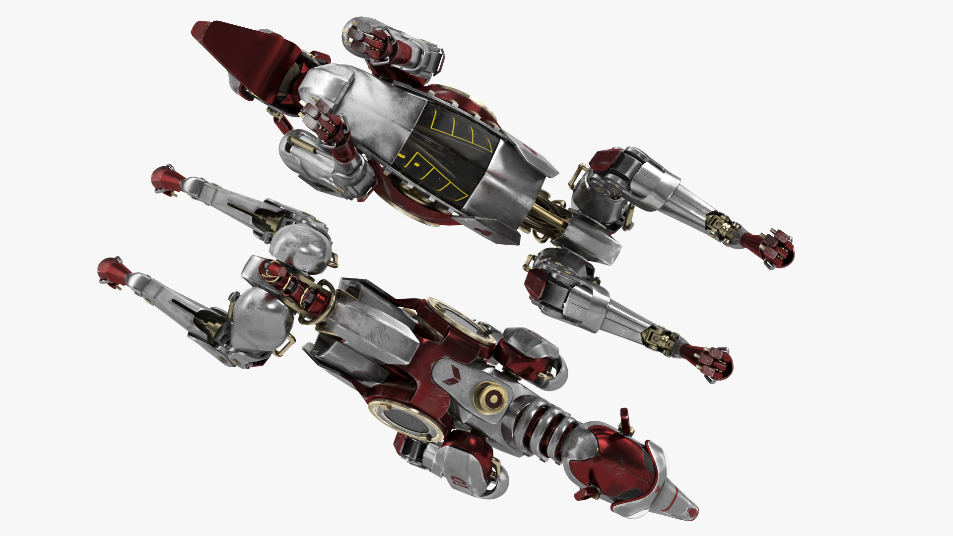 3D model Futuristic Robotic Dog Concept