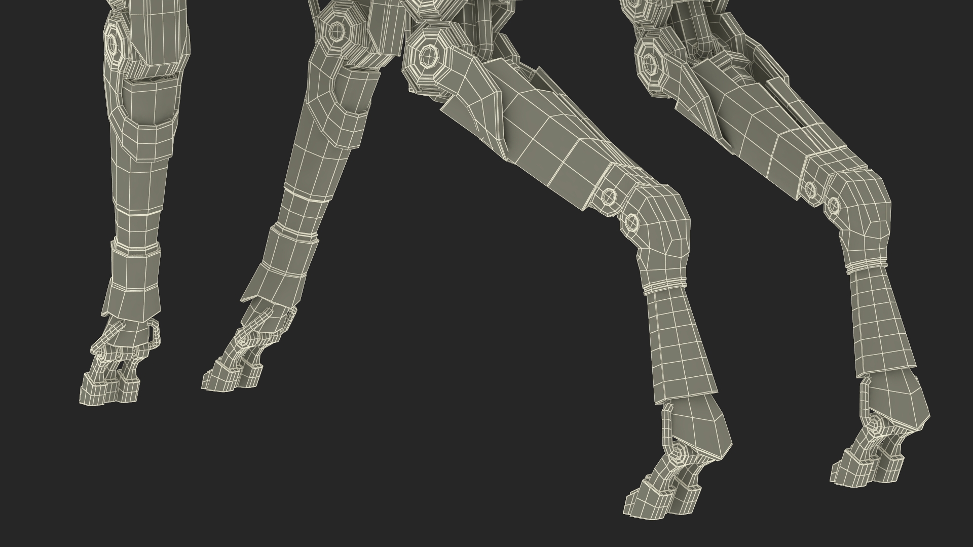3D model Futuristic Robotic Dog Concept