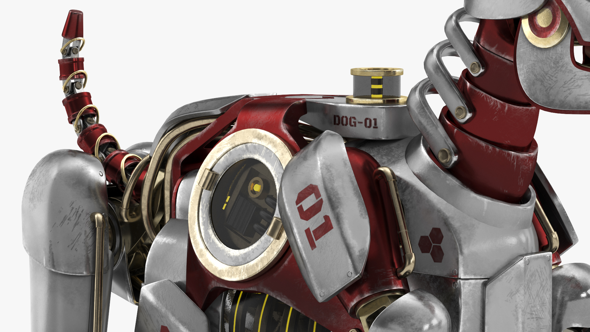 3D model Futuristic Robotic Dog Concept