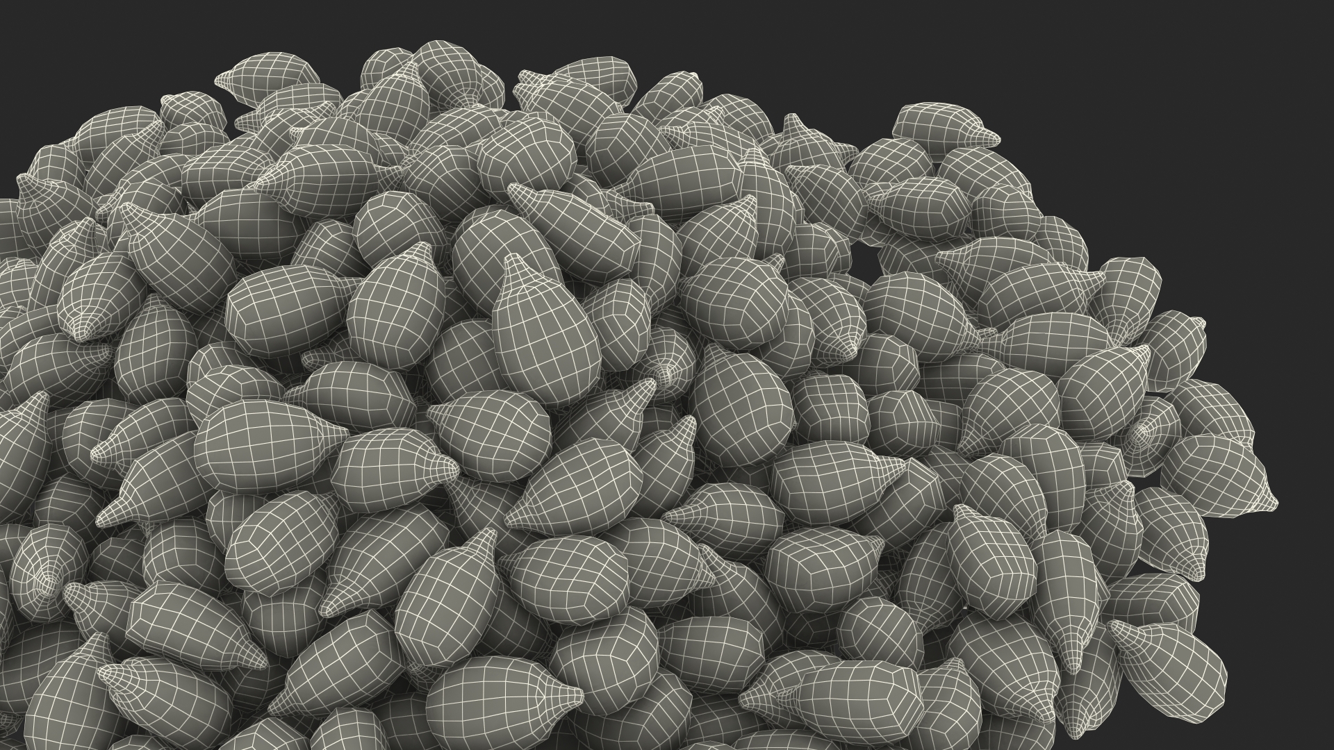 3D model Corn Seeds Pile