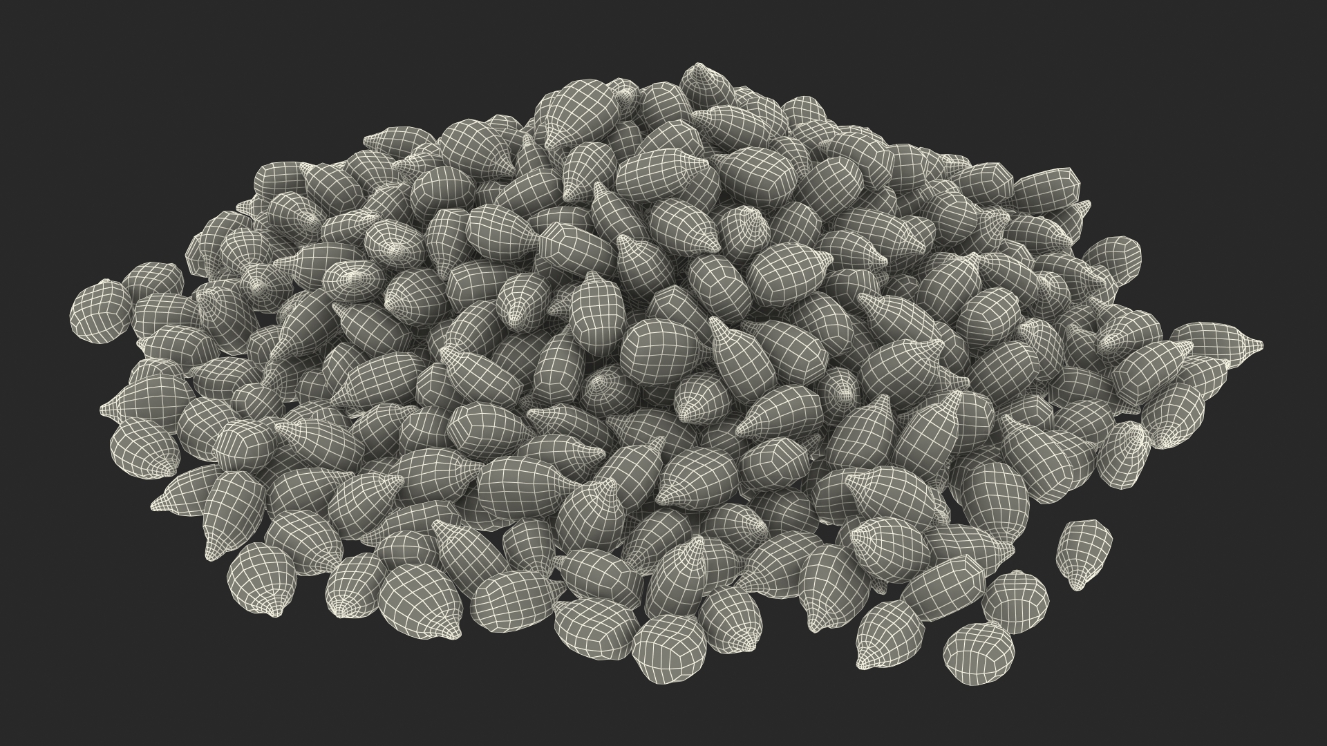 3D model Corn Seeds Pile