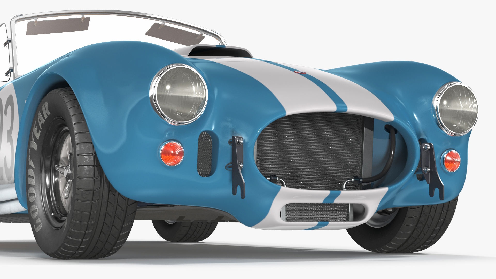 AC Shelby Cobra 1965 Blue Yellow 1965 3D